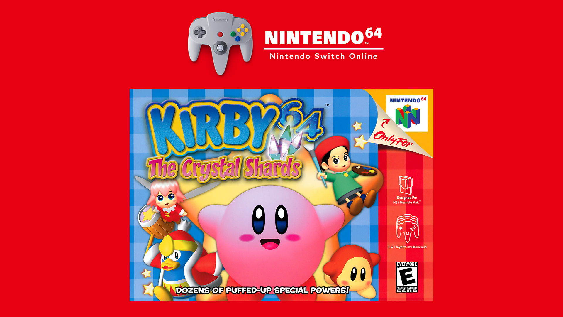Nintendo UK beyond Dream Land and into the stars in #Kirby's #Nintendo64 adventure! The cute, colourful platformer, Kirby 64: The Crystal Shards, puffs onto #NintendoSwitchOnline + Expansion Pack next