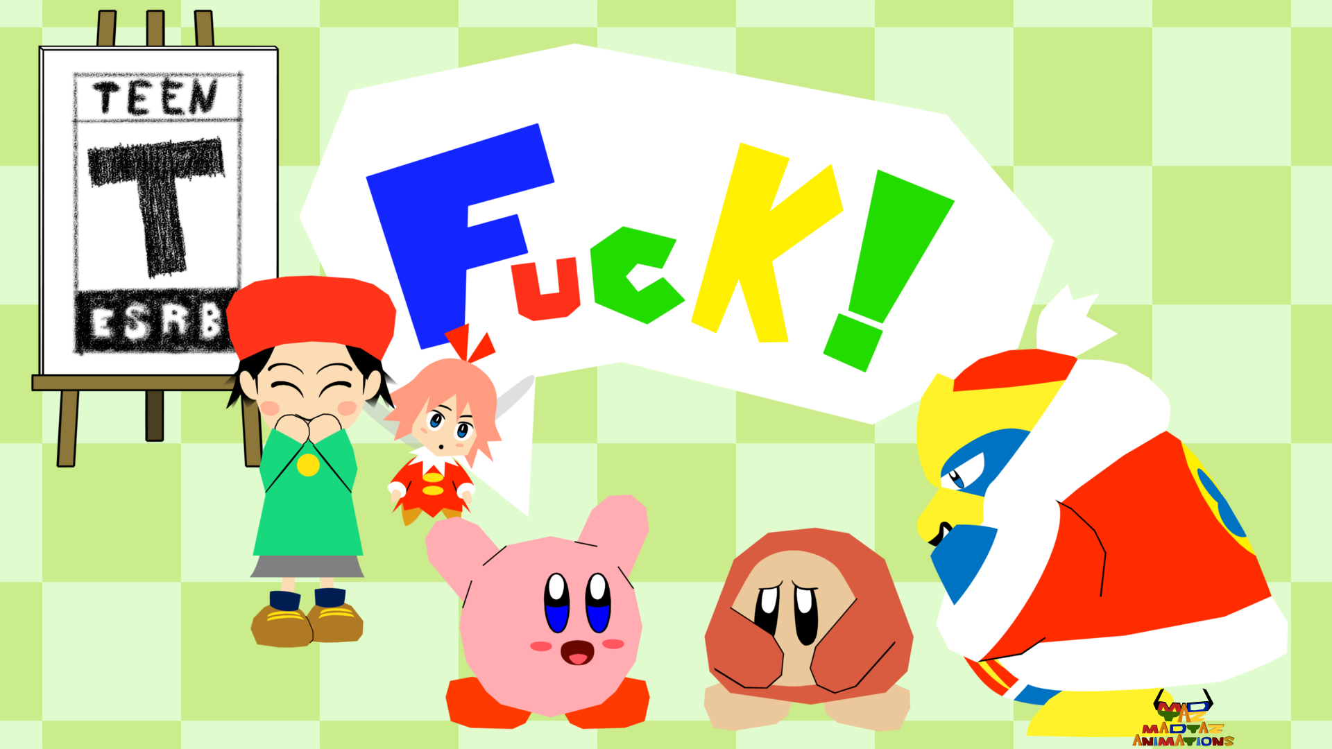 Since Kirby 64: The Crystal Shards is T Rated now that means they can let Kirby can say the f word once (Spoiler for profanity)