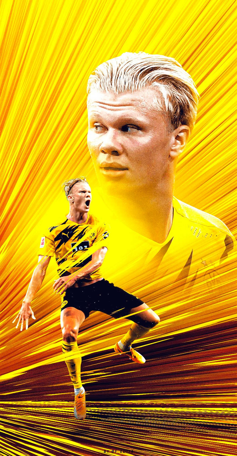 Download Erling Haaland Graphic Wallpaper