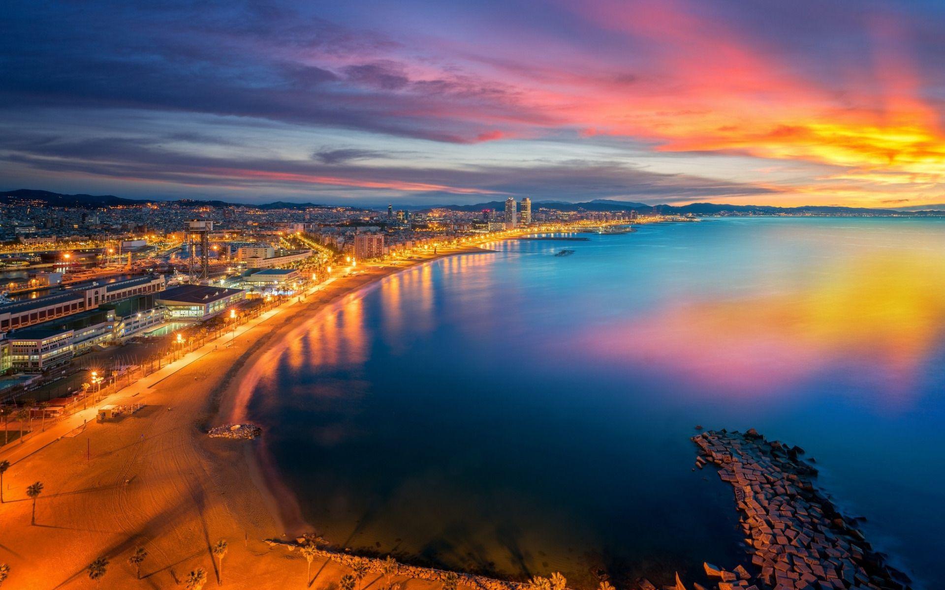 Barcelona Beach Wallpaper