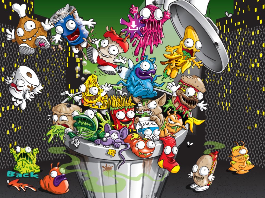 Trash pack wallpaper. Trash pack, Trash pack party, Trash party