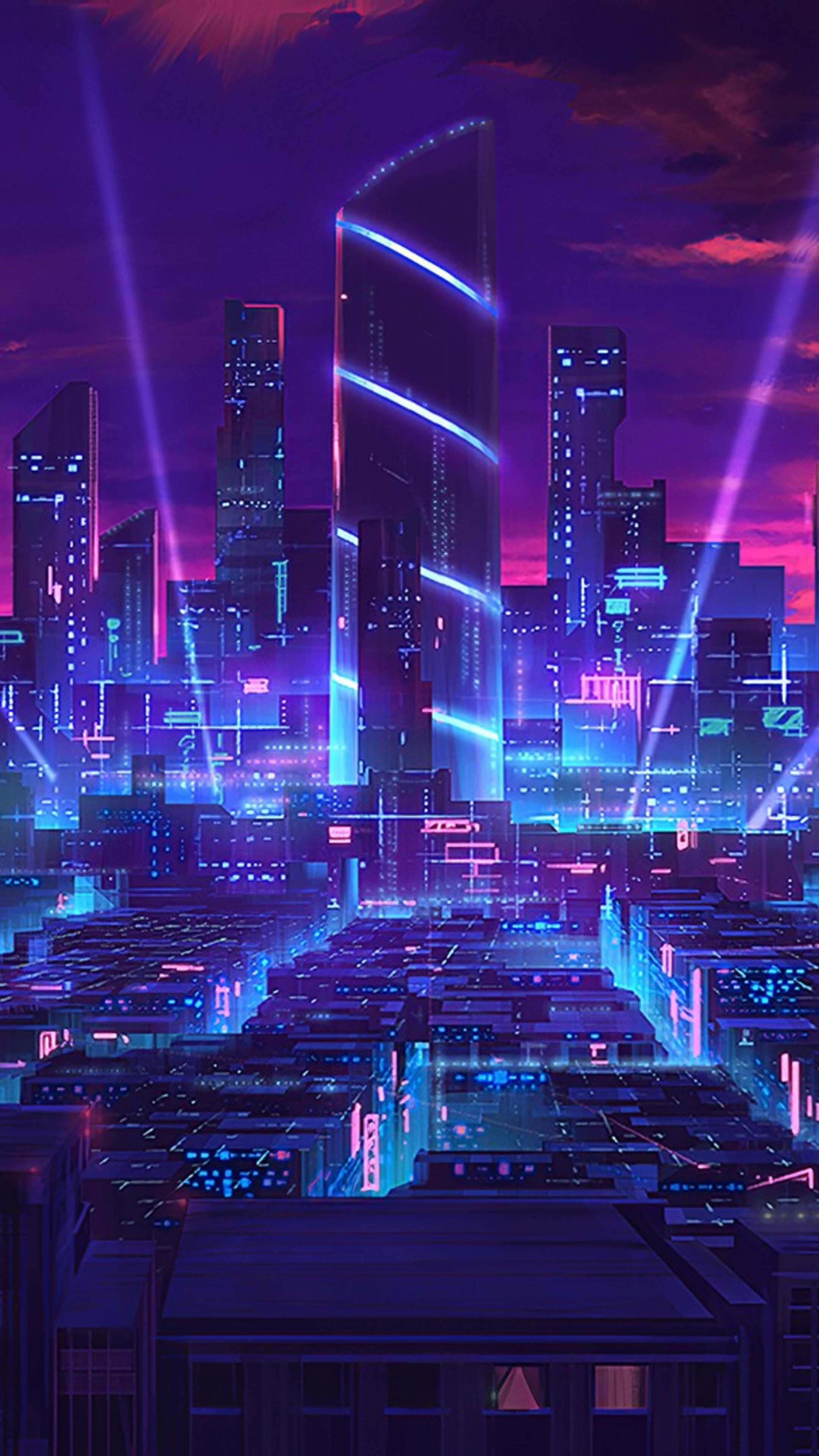 Sci Fi, Night, City, Digital Art, 4k HD