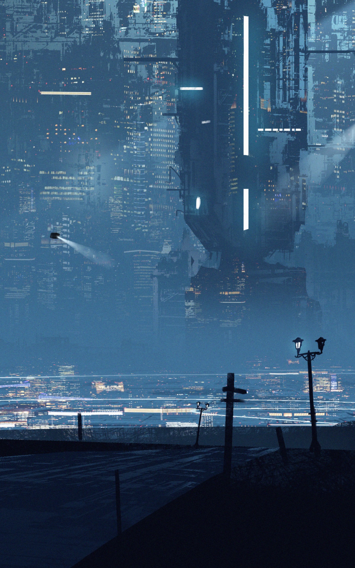 Wallpaper / Anime Sci Fi Phone Wallpaper, Cyberpunk, City, Futuristic, 1200x1920 free download