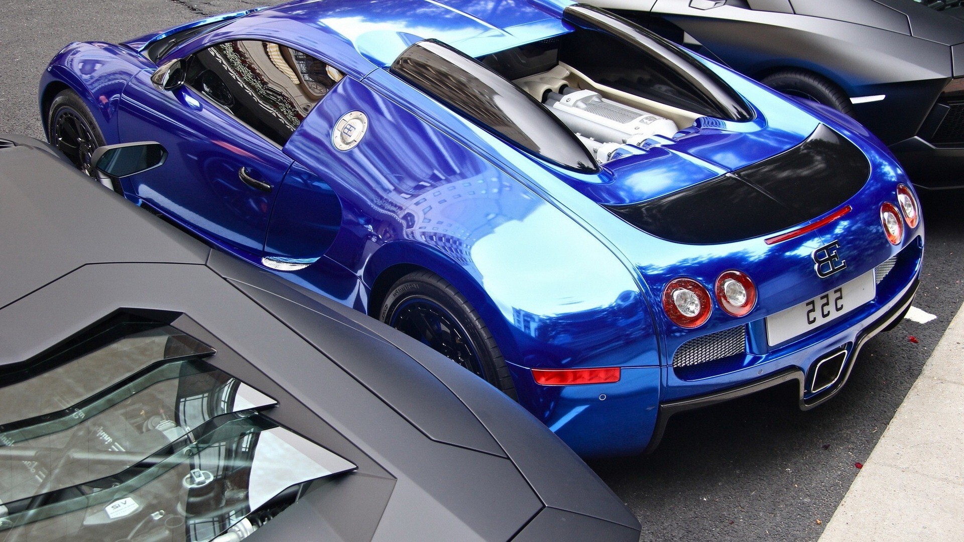 Blue Bugatti Luxury Car HD Wallpaper