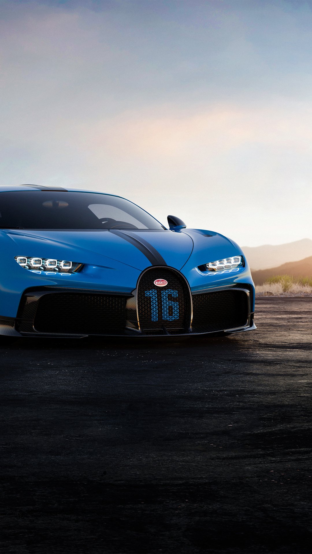 Blue Bugatti Chiron Wallpaper Download