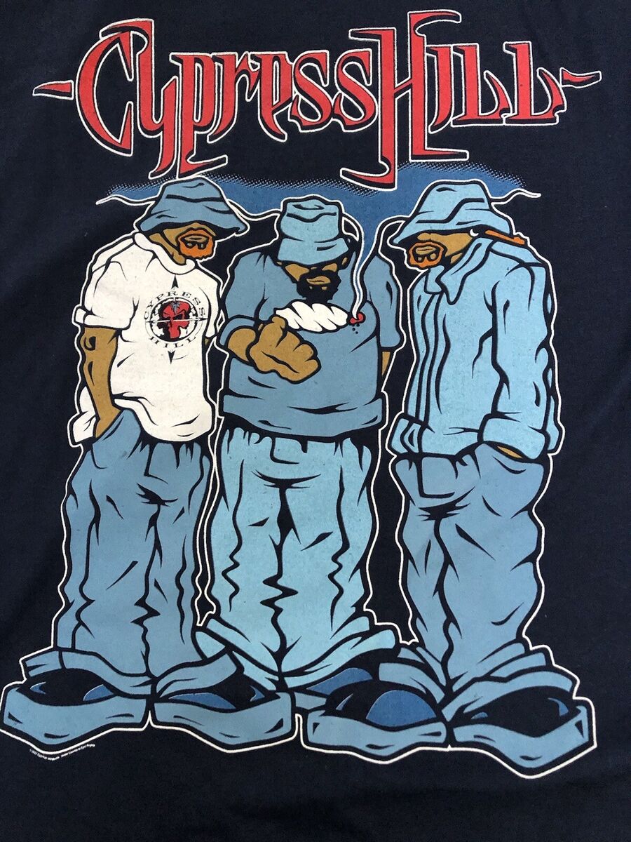 Official Cypress Hill DVX 90s Rap Tee Hip Hop Men's Big & Tall RARE T Shirt 1XB
