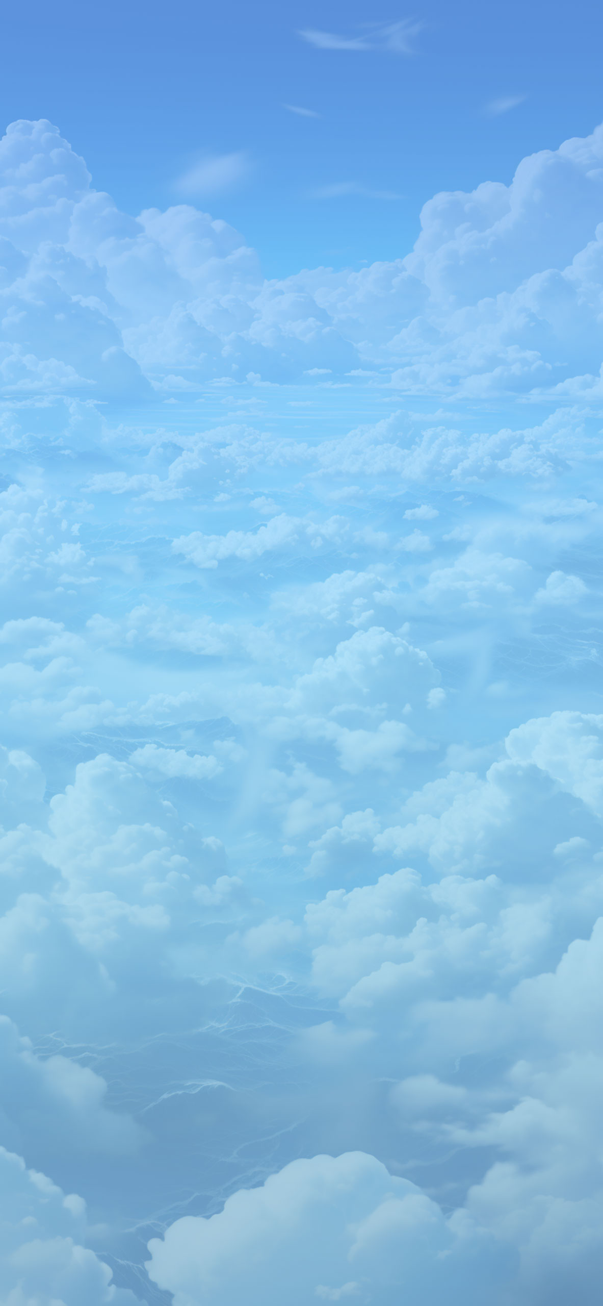 Blue Sky & Clouds Aesthetic Wallpaper