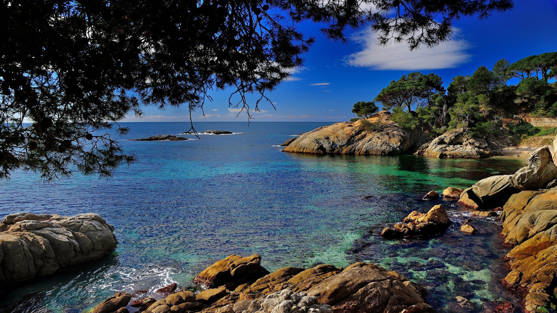 Costa Brava Catalonia Spain Mediterranean Sea Desktop HD Wallpaper, Wallpaper13.com