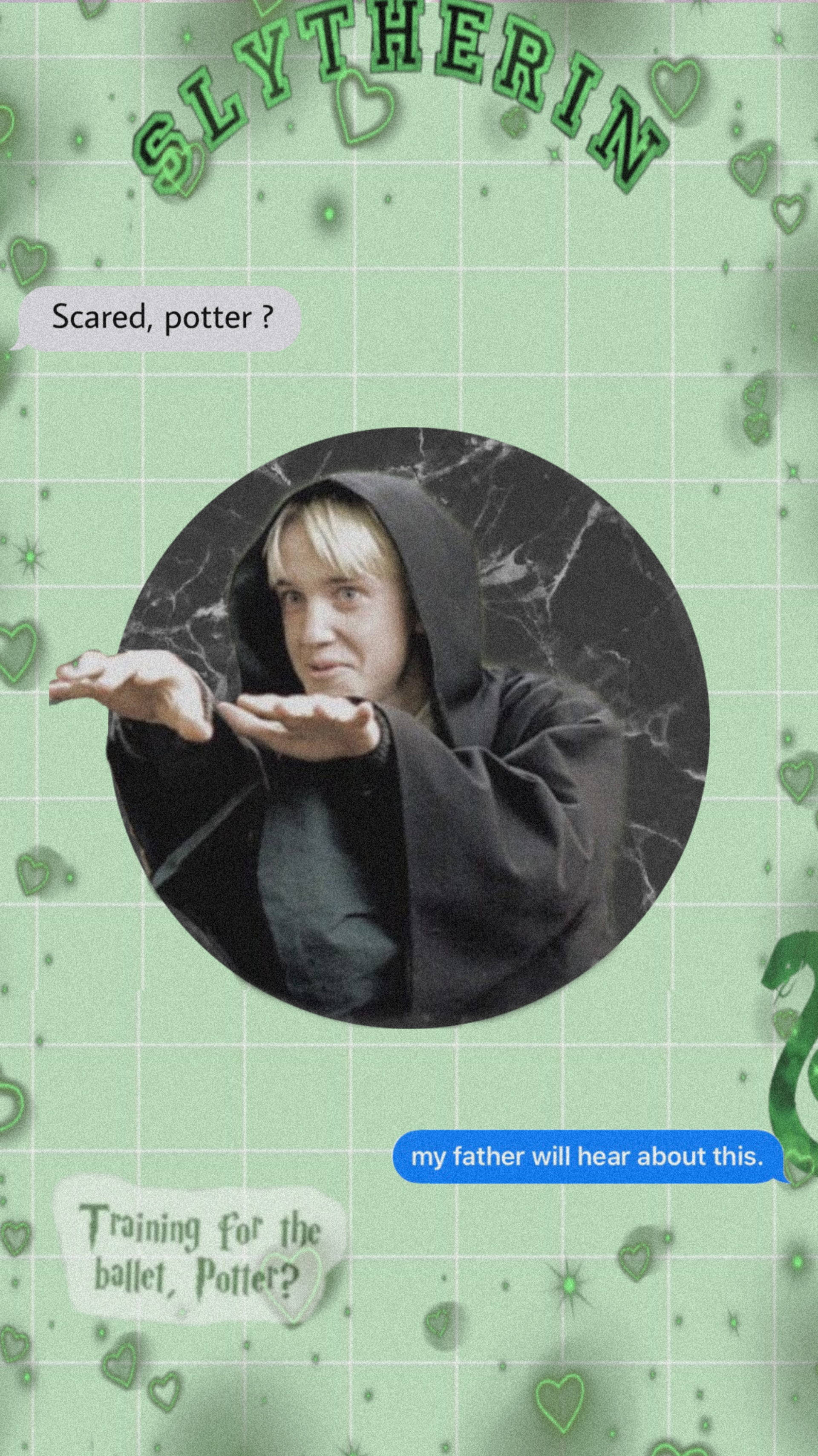 Download Gingham Aesthetic Draco Malfoy Wallpaper
