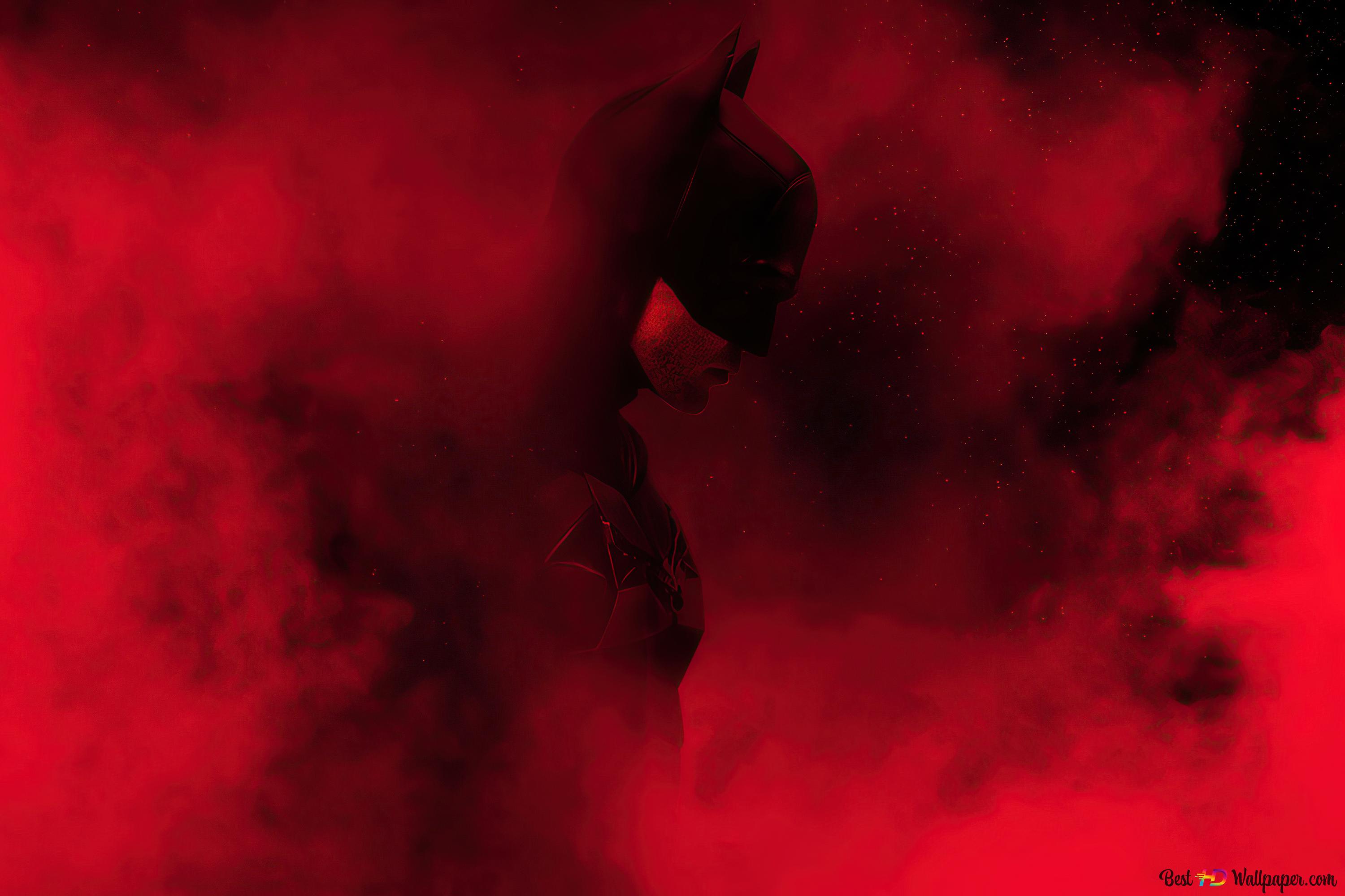 Batman:Inside the Red Smoke 4K wallpaper download