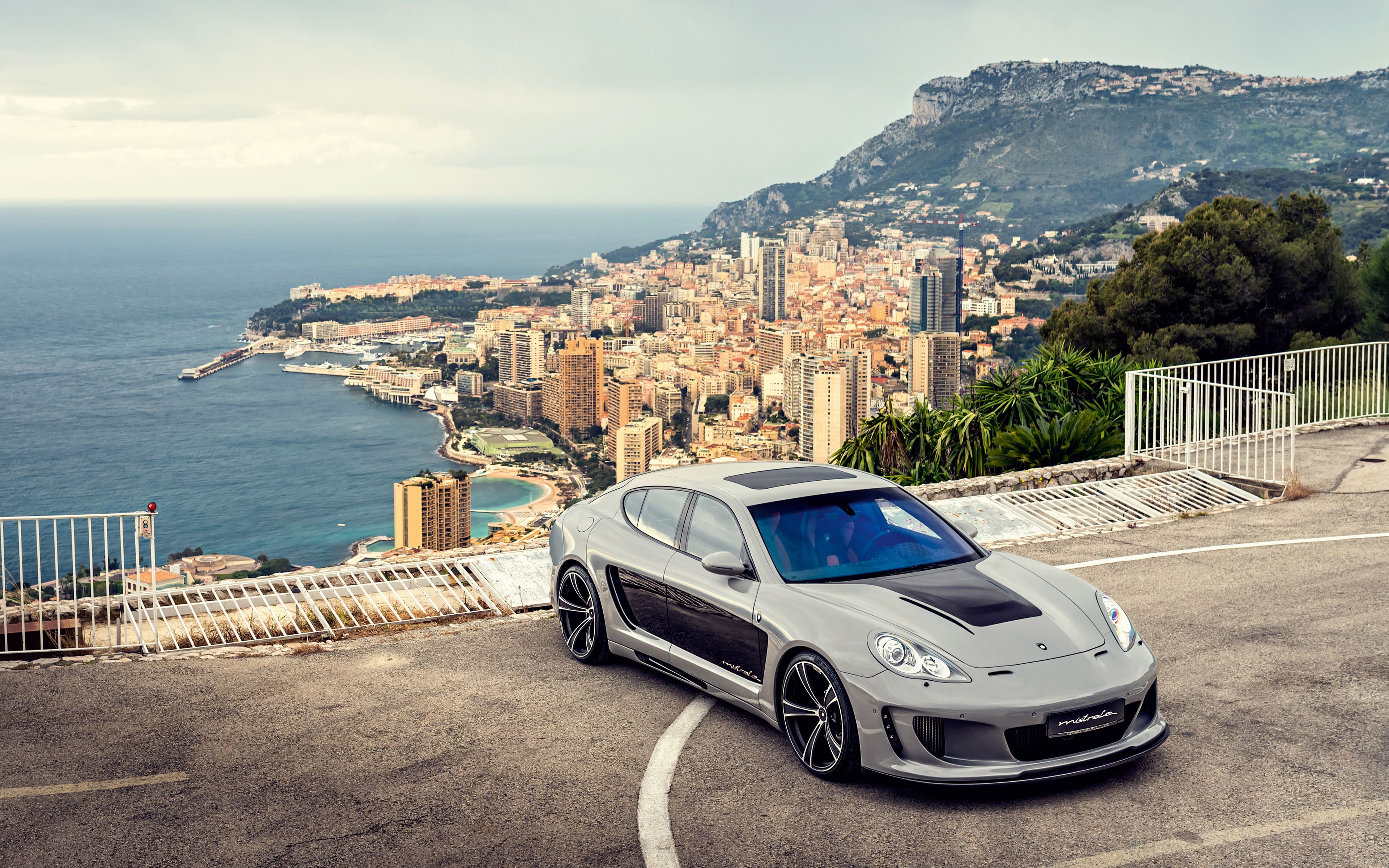 Download wallpaper 3840x2400 porsche, panamera, top view, car 4k ultra HD 16:10 HD background