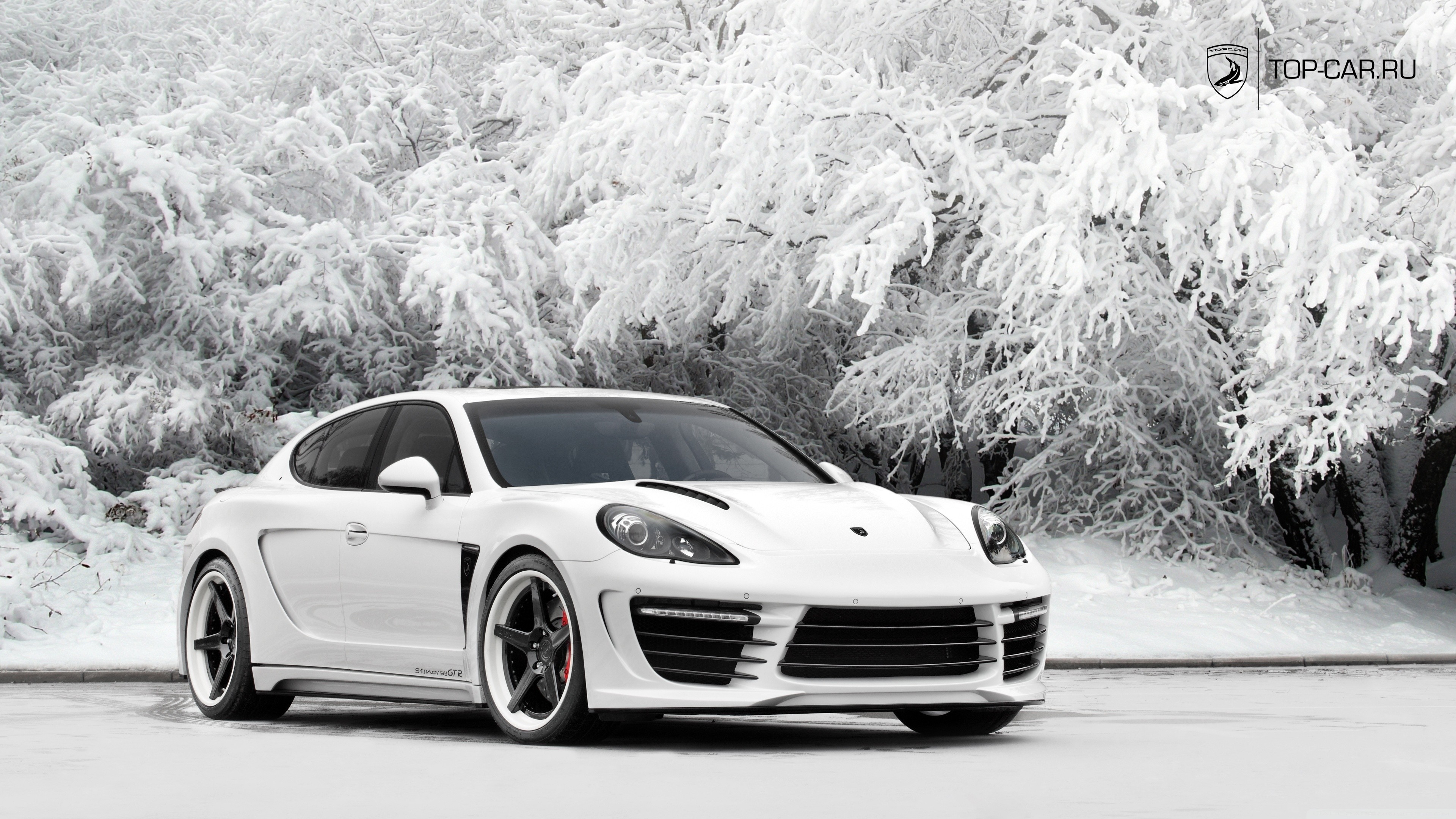 Wallpaper / porsche panamera, porsche, cars, snow free download