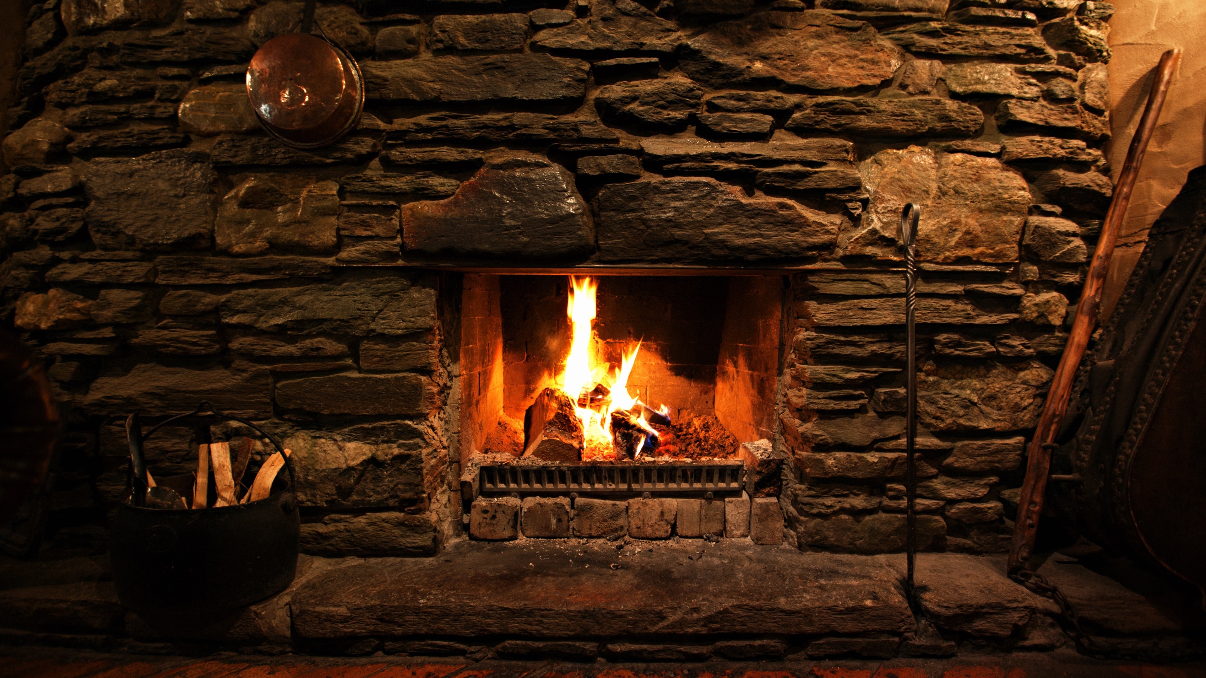 Photography Fireplace 4K Gallery HD Wallpaper
