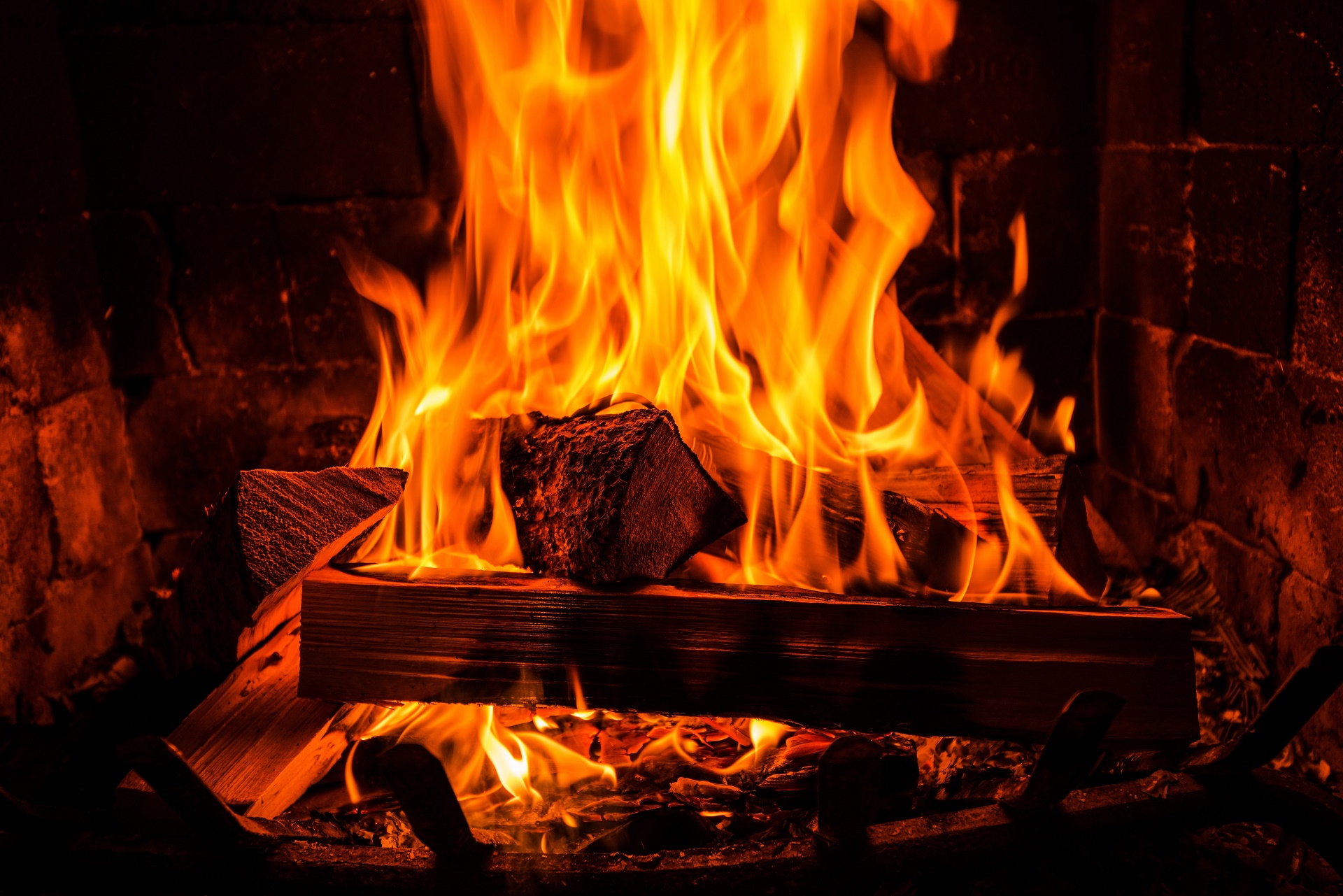 Download Fireplace Photography Fire HD Wallpaper