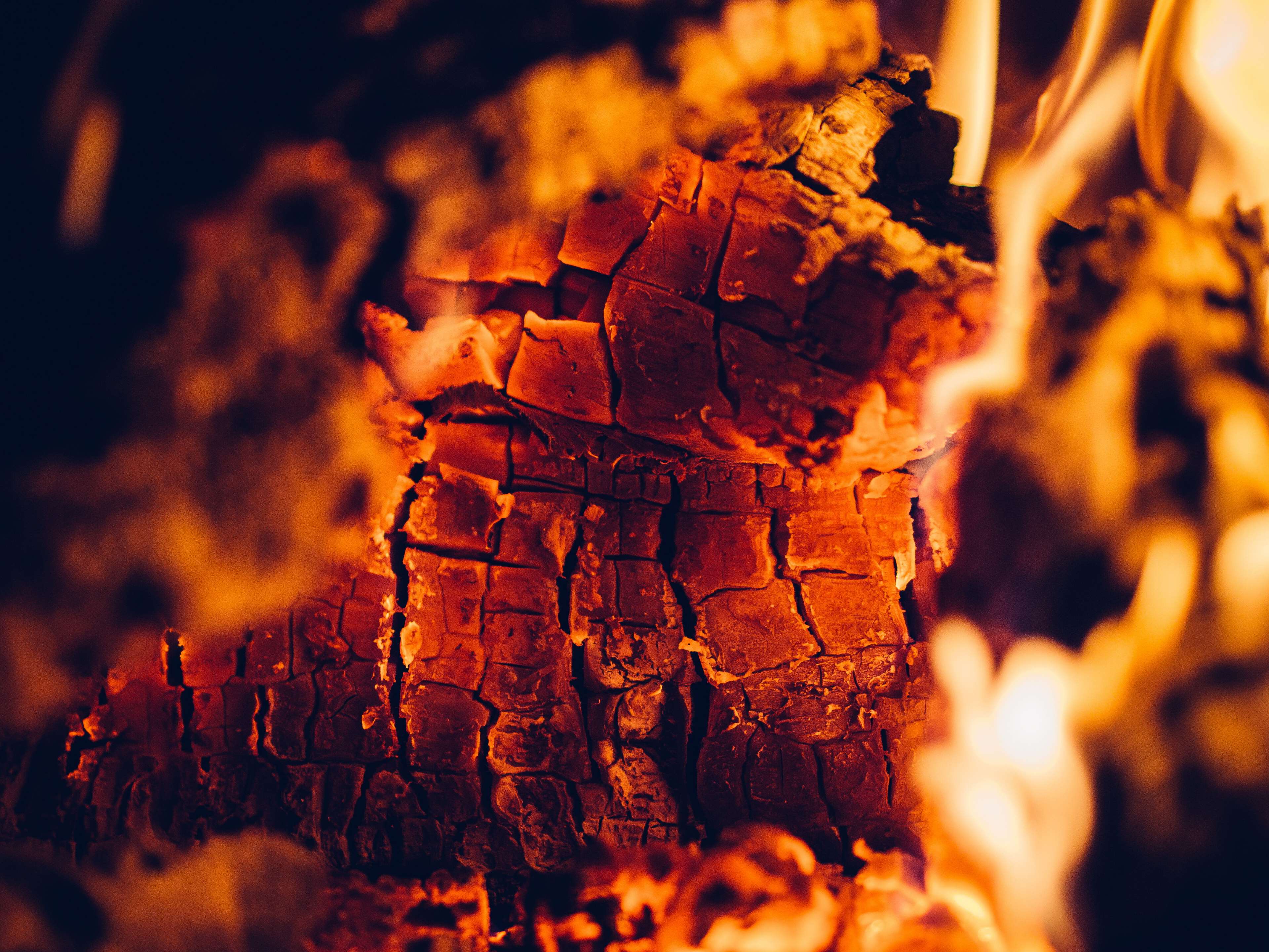 element, ember, fire, fireplace 4k wallpaper