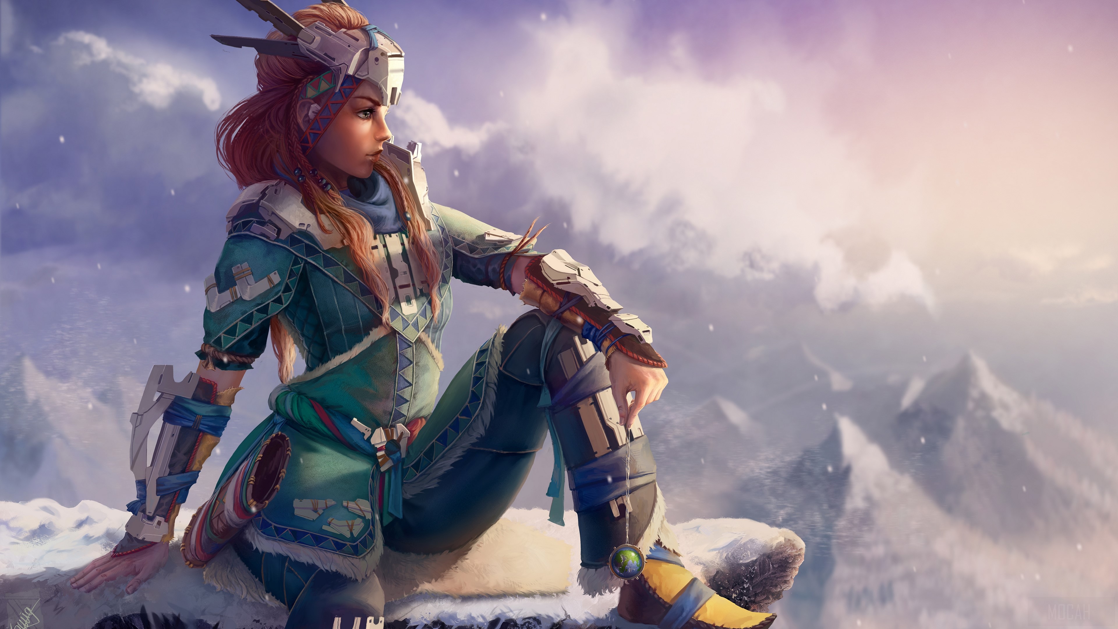 Aloy, Girl, Horizon Zero Dawn, Redhead 4k Gallery HD Wallpaper