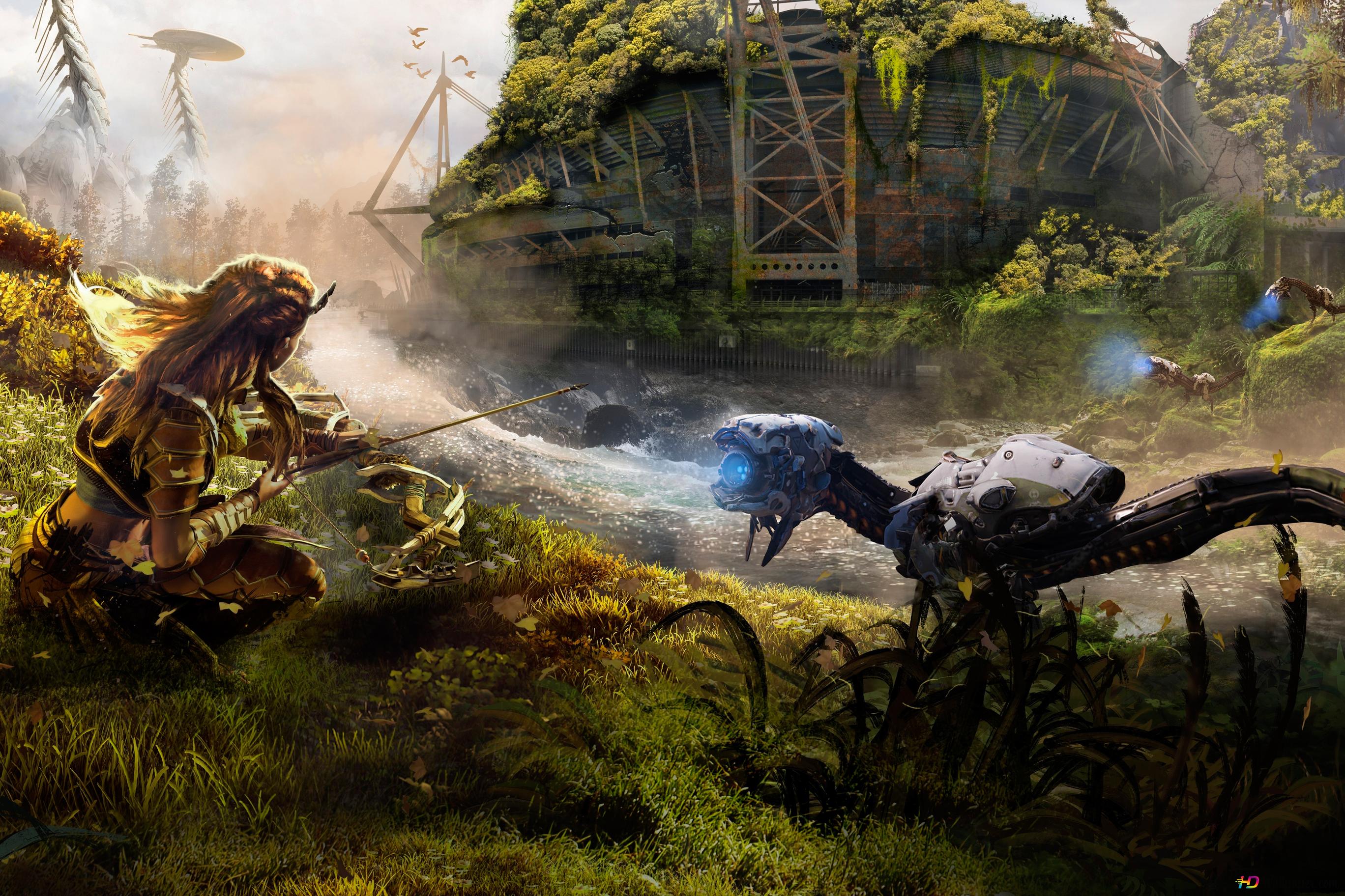Horizon Zero Dawn girl 4K wallpaper download