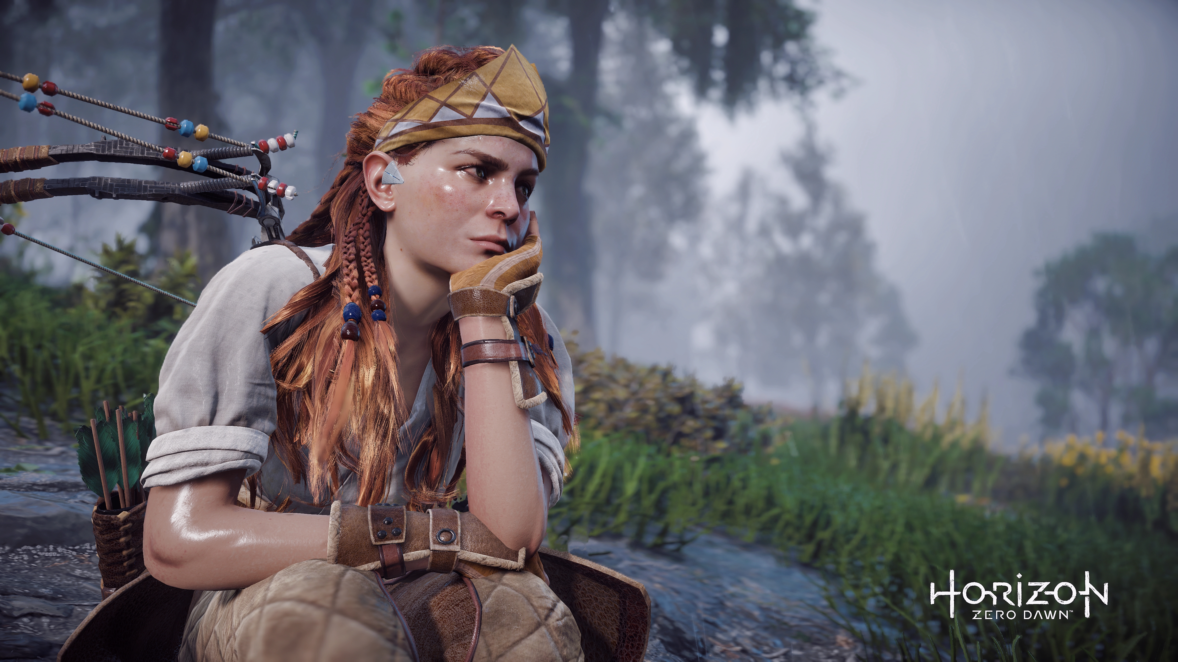 Digital Art 3D Graphics 4K Horizon Zero Dawn Guerrilla Games Aloy Horizon Zero Dawn Wallpaper:3840x2160