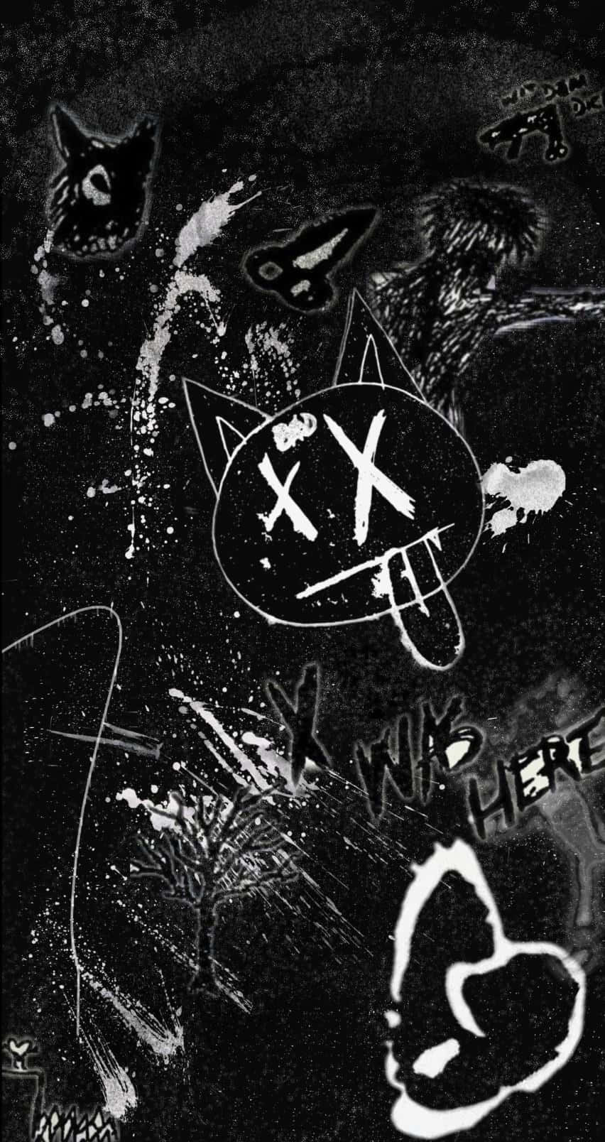 Download XXXTentacion Bad White Chalk Art Wallpaper