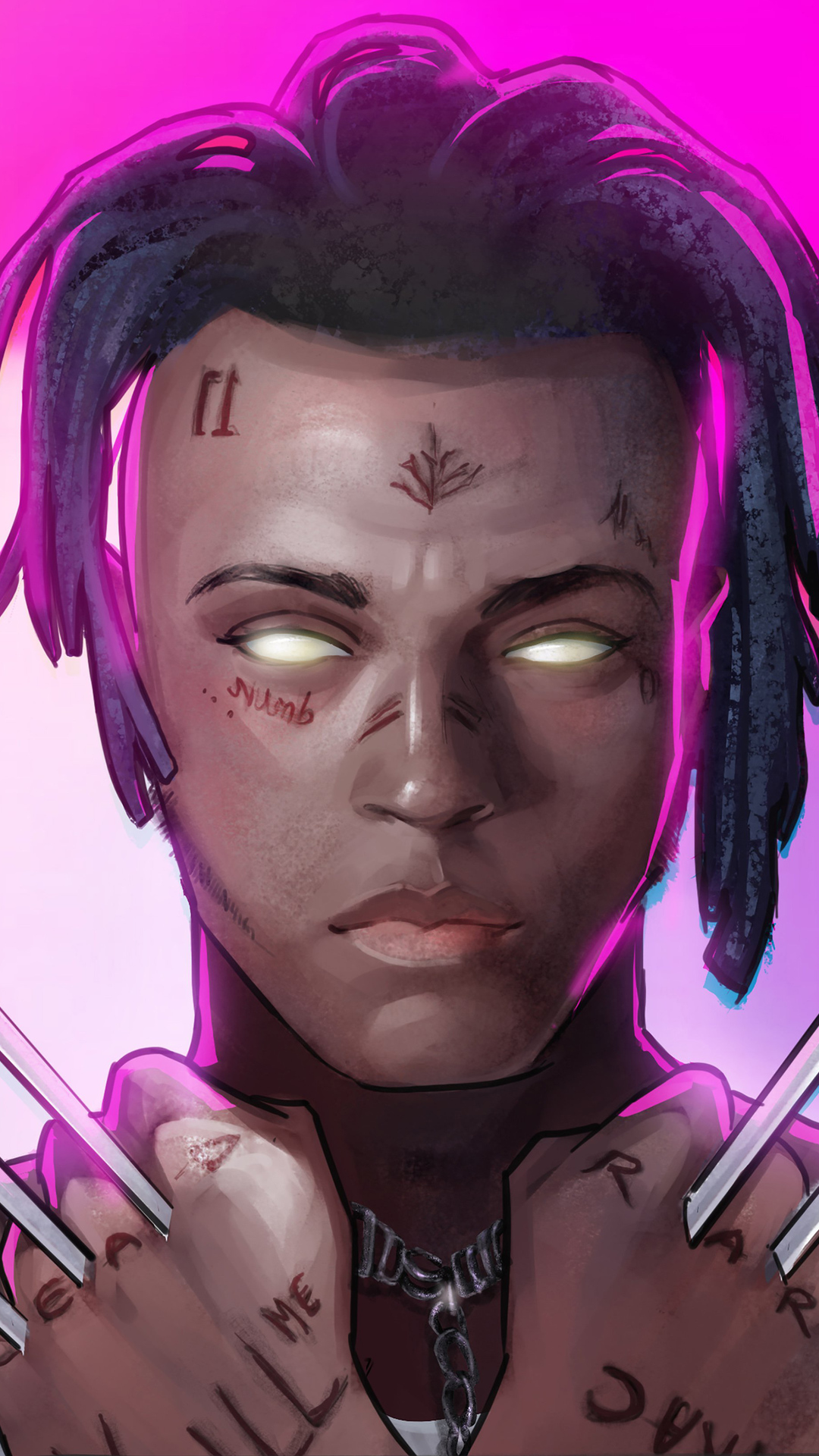 1080x1920 XXXTentacion, music, singer, hd, male celebrities, artwork, digital art for iPhone 6, 7, 8 wallpaper