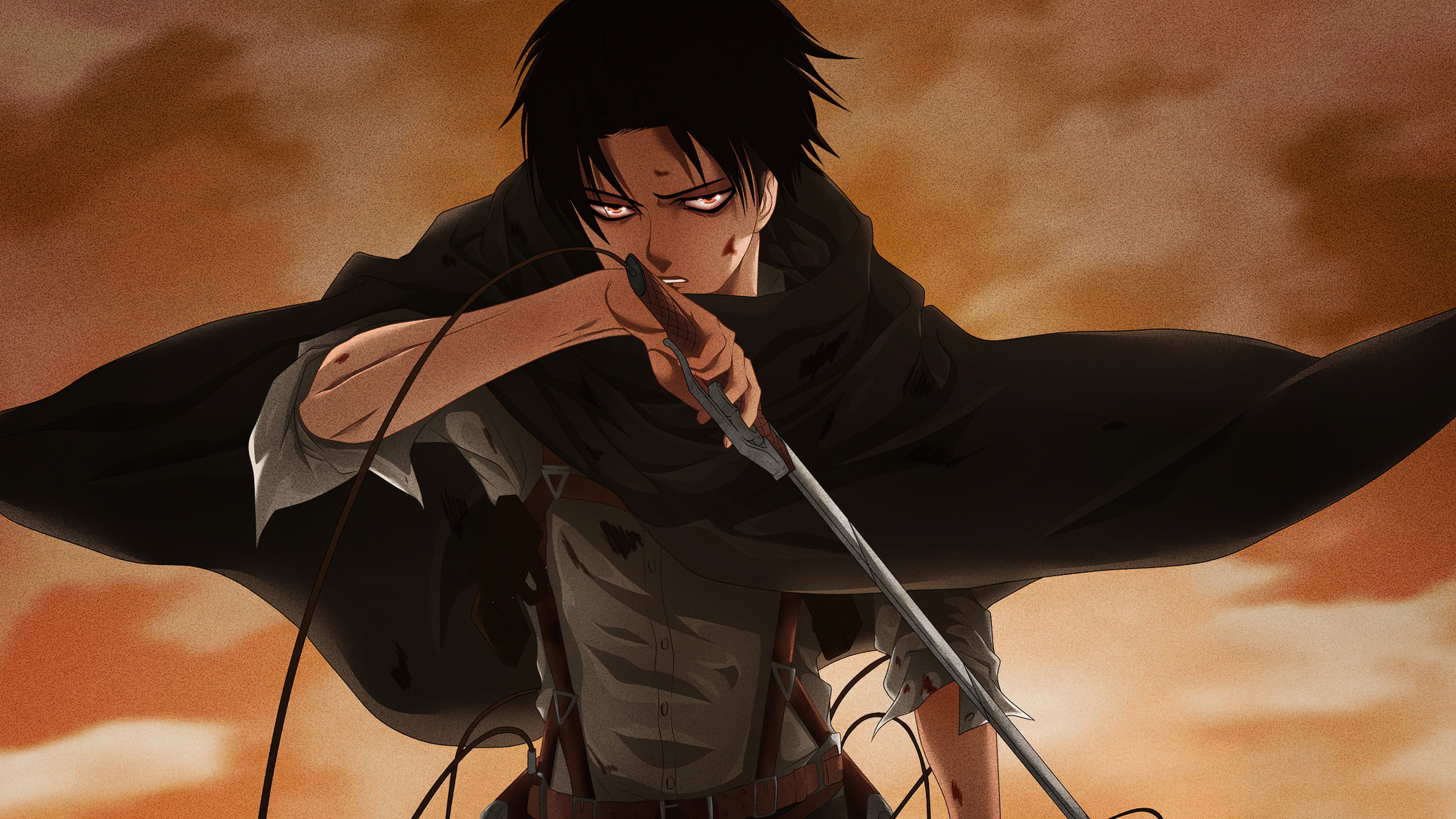 Levi Ackerman Wallpaper 4K, Rivaille, Attack on Titan