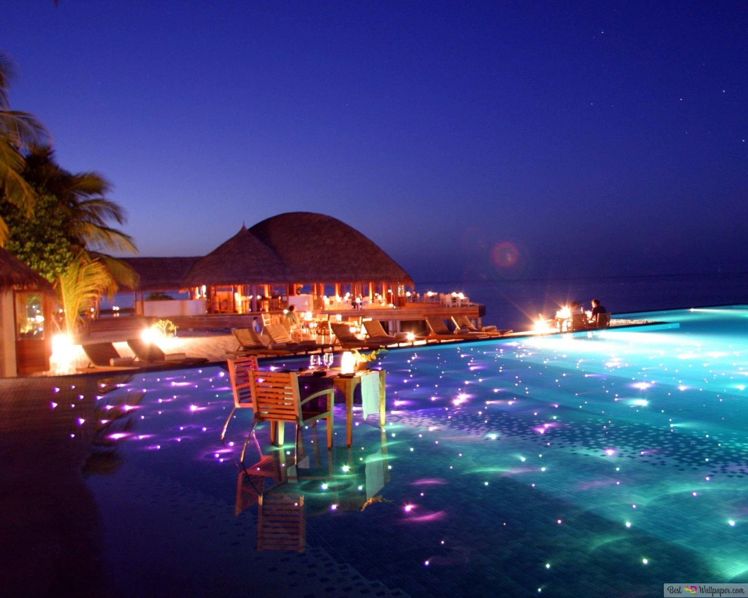 Maldives, Hotel 4K wallpaper download