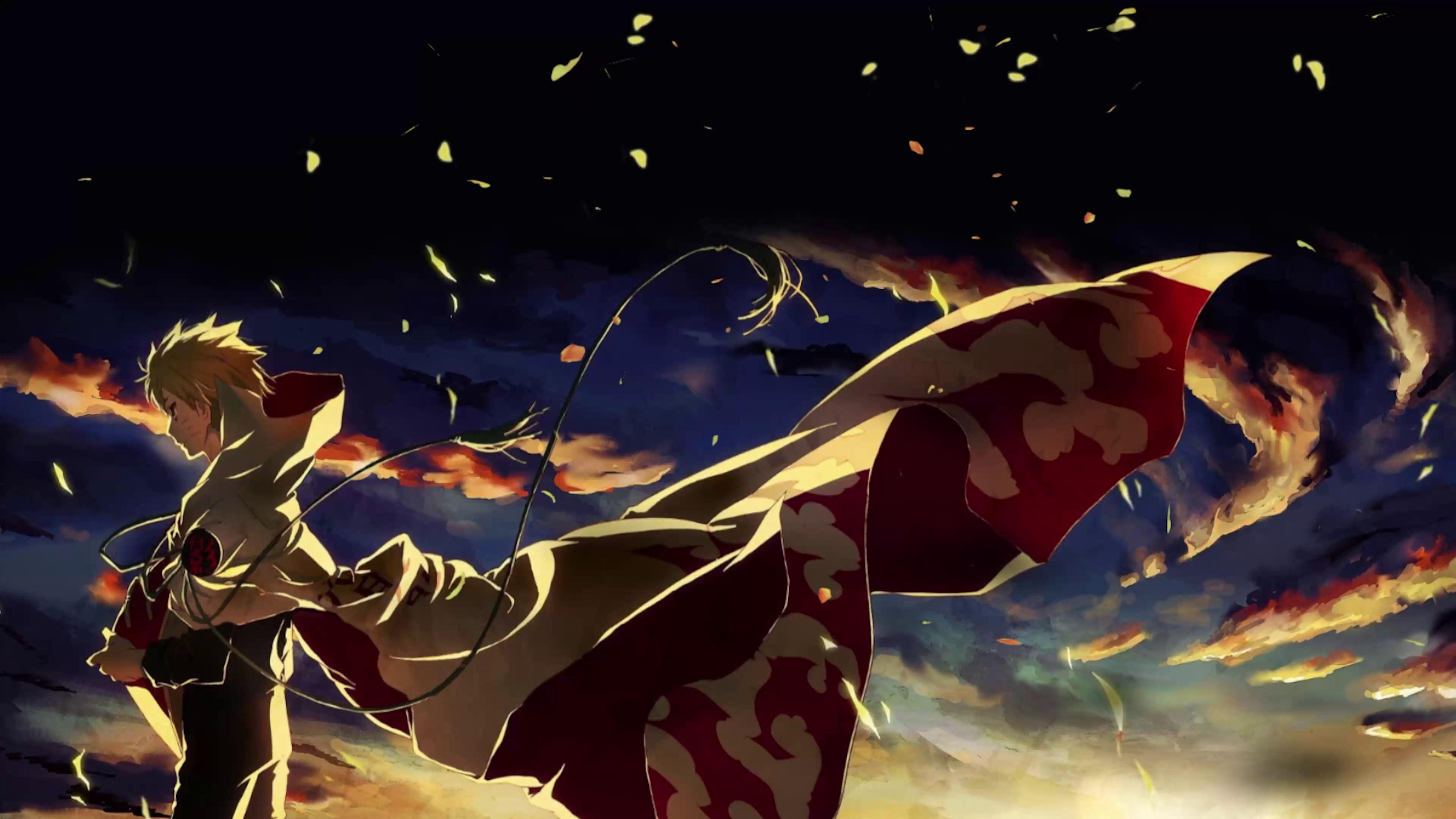 Minato Standing In Cloak (Naruto) Live Wallpaper