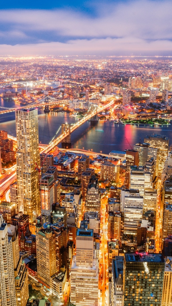 Wallpaper / Man Made New York Phone Wallpaper, Building, Cityscape, HDR, City, Aerial, 720x1280 free download