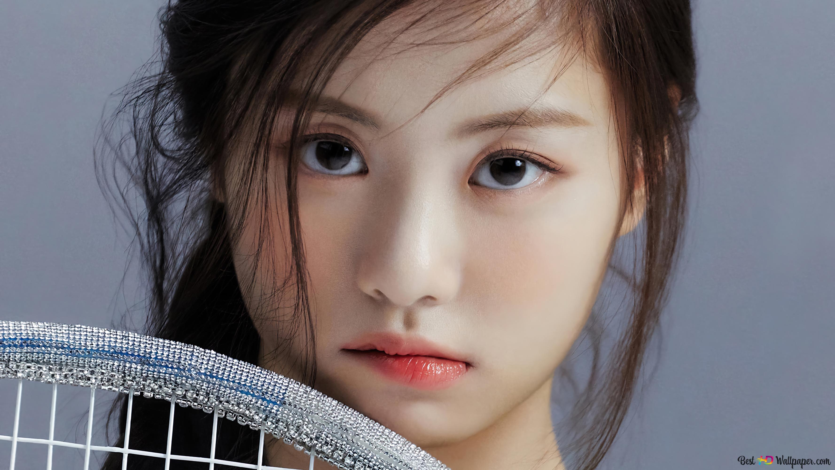 Adorable sporty girl 'Kim Garam' from Le Sserafim (Kpop Girls Group) 4K wallpaper download