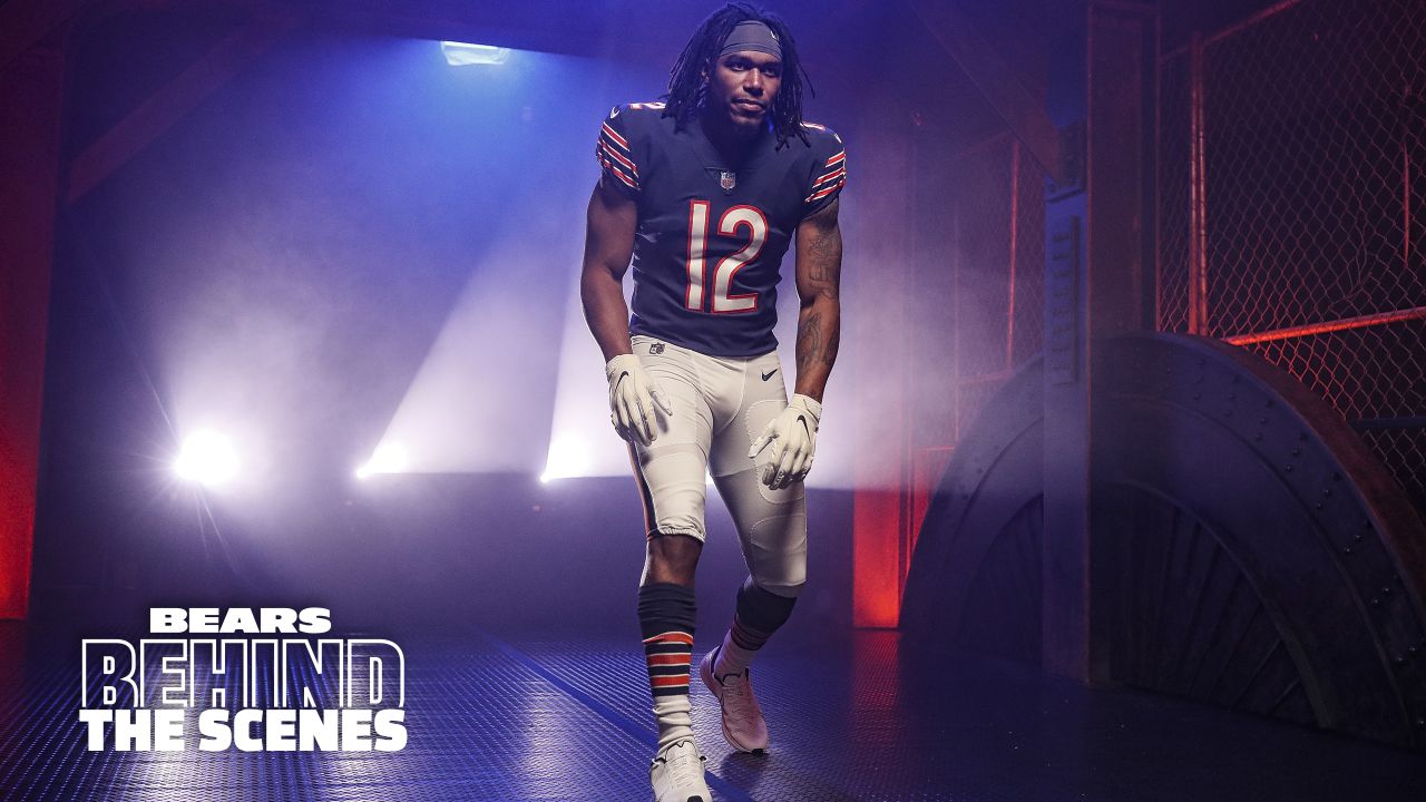 Behind the Scenes Chicago Bears photo shoot