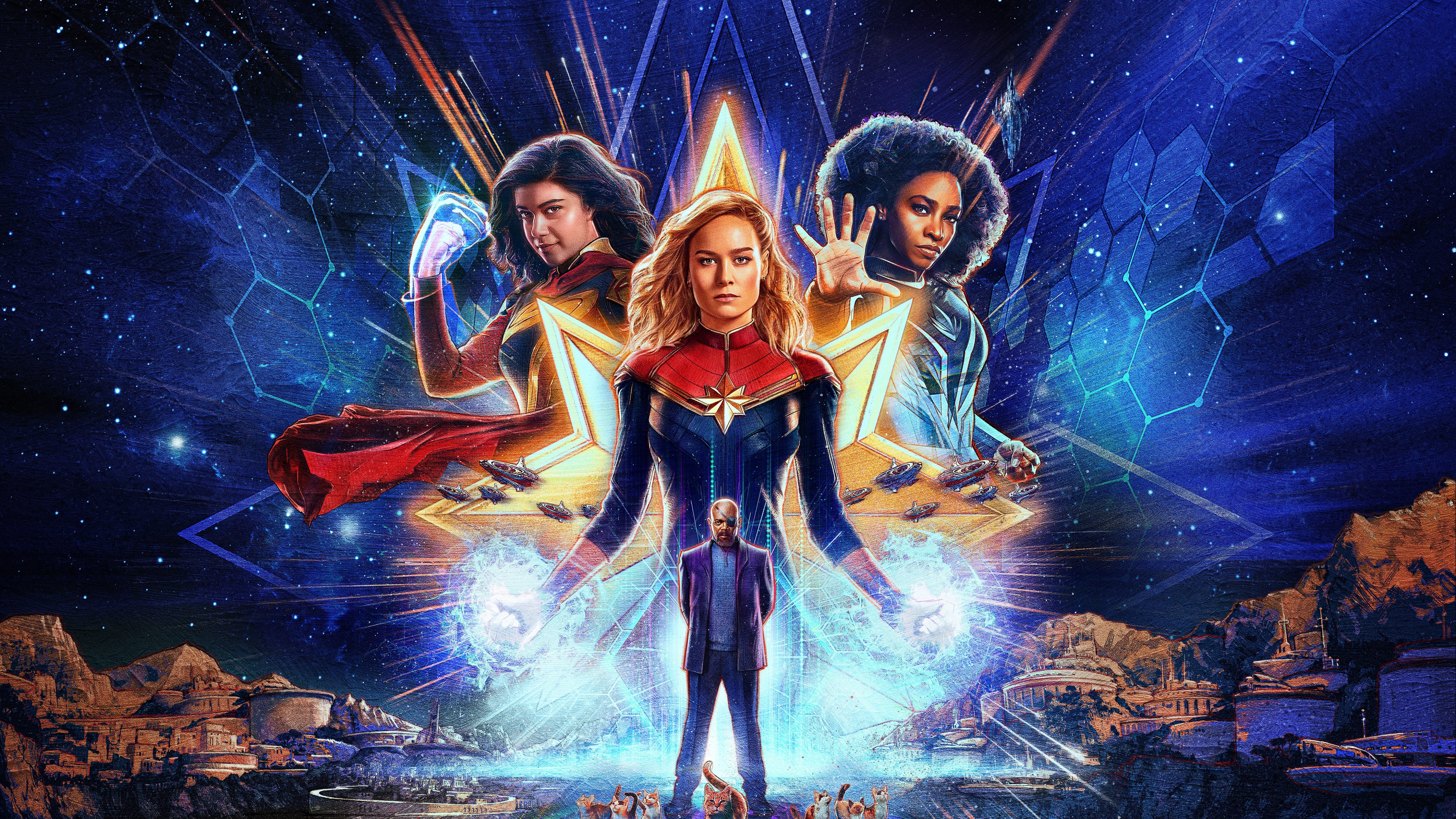 The Marvels Wallpaper 4K, 5K, 2023 Movies, Captain Marvel
