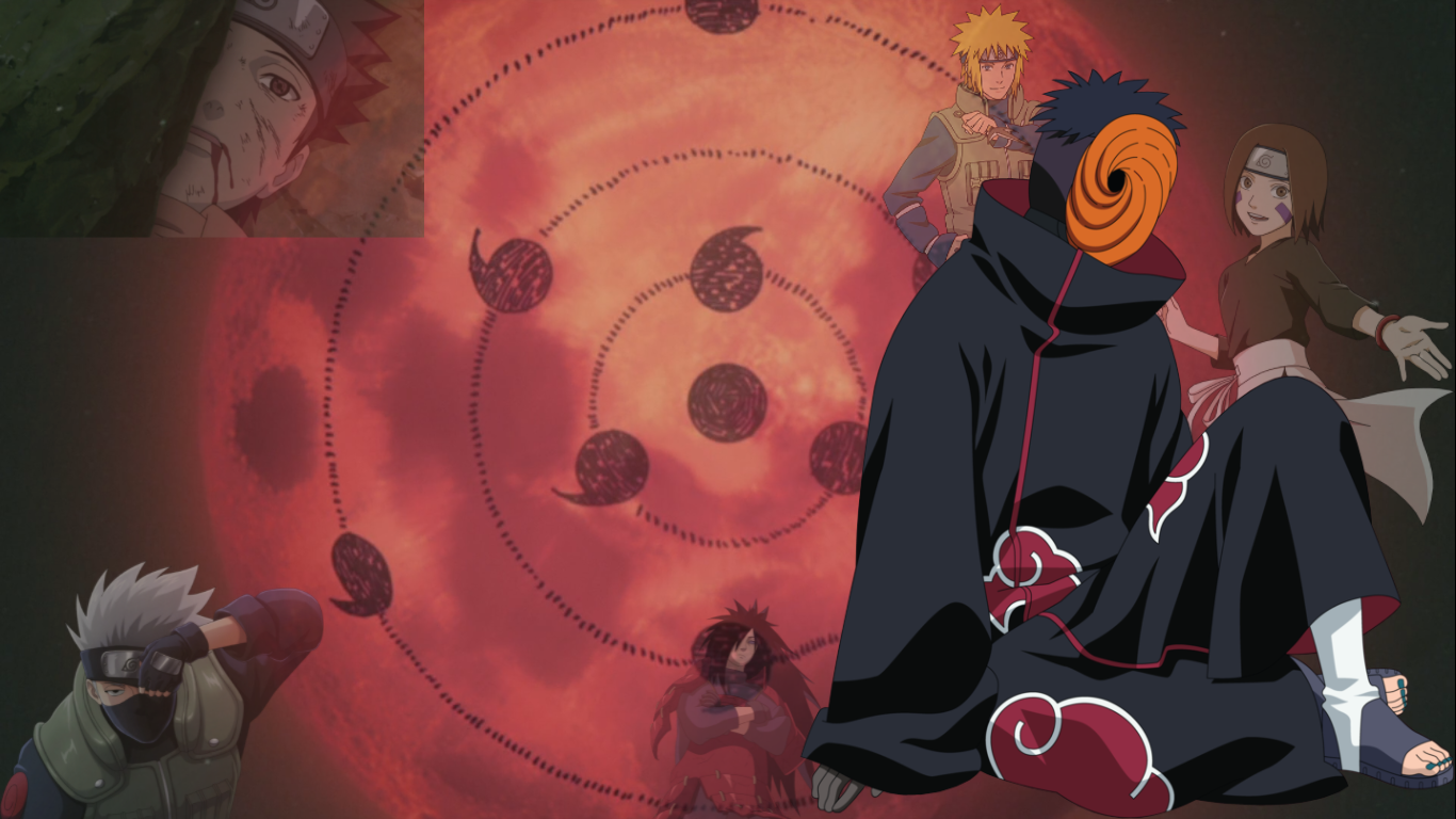 I made an Obito desktop wallpaper. Feel free to use it