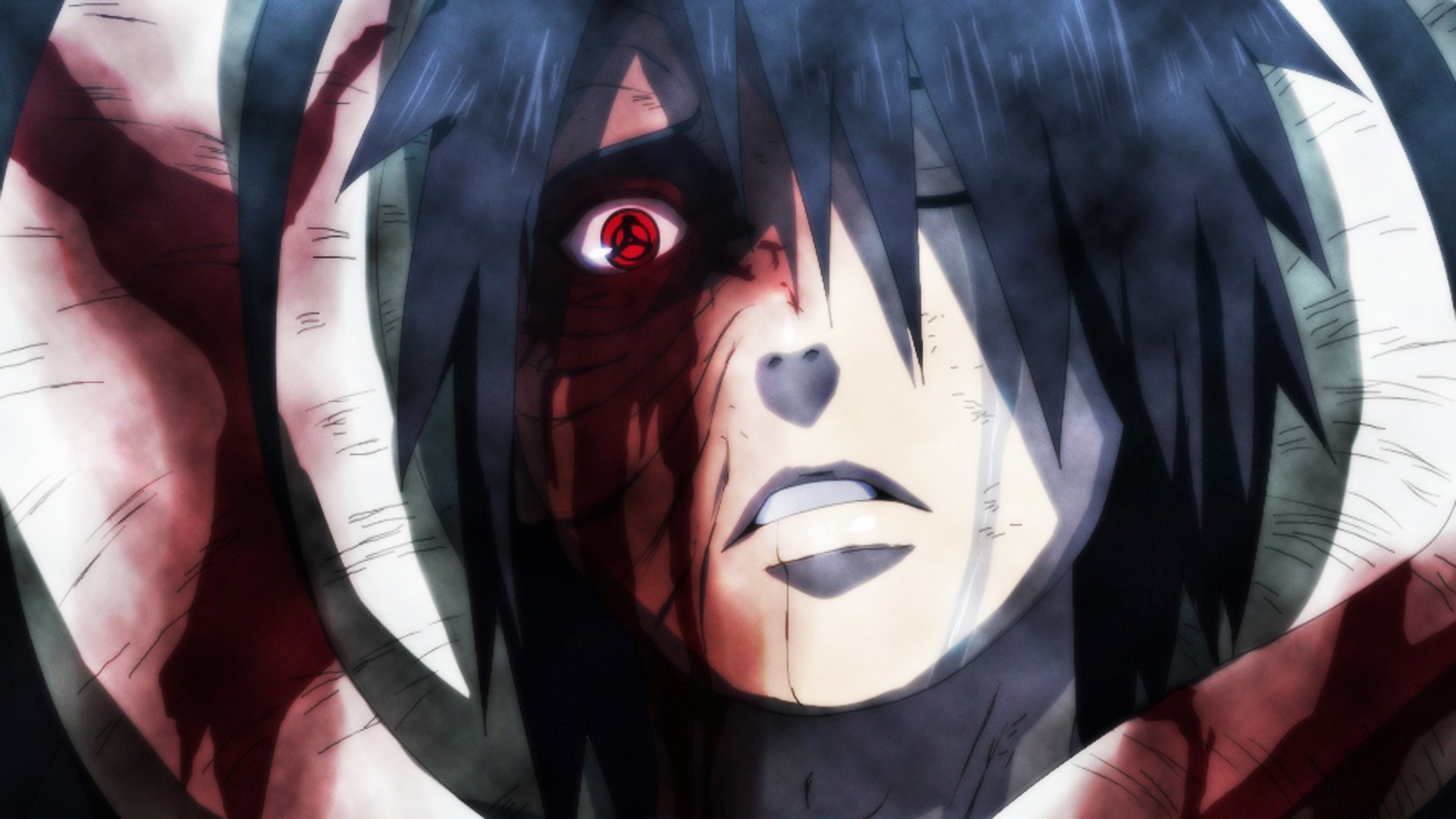 Sharingan, anime boys, Uchiha Obito, Naruto Shippuuden, anime Gallery HD Wallpaper