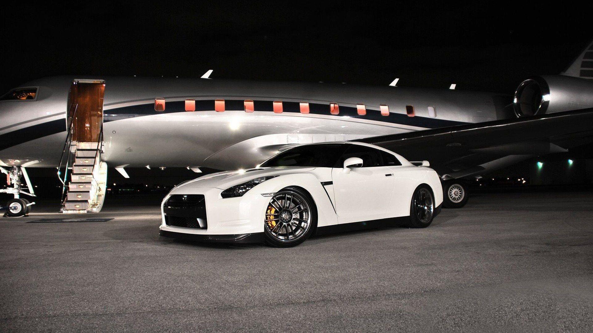Jet and Car Wallpaper