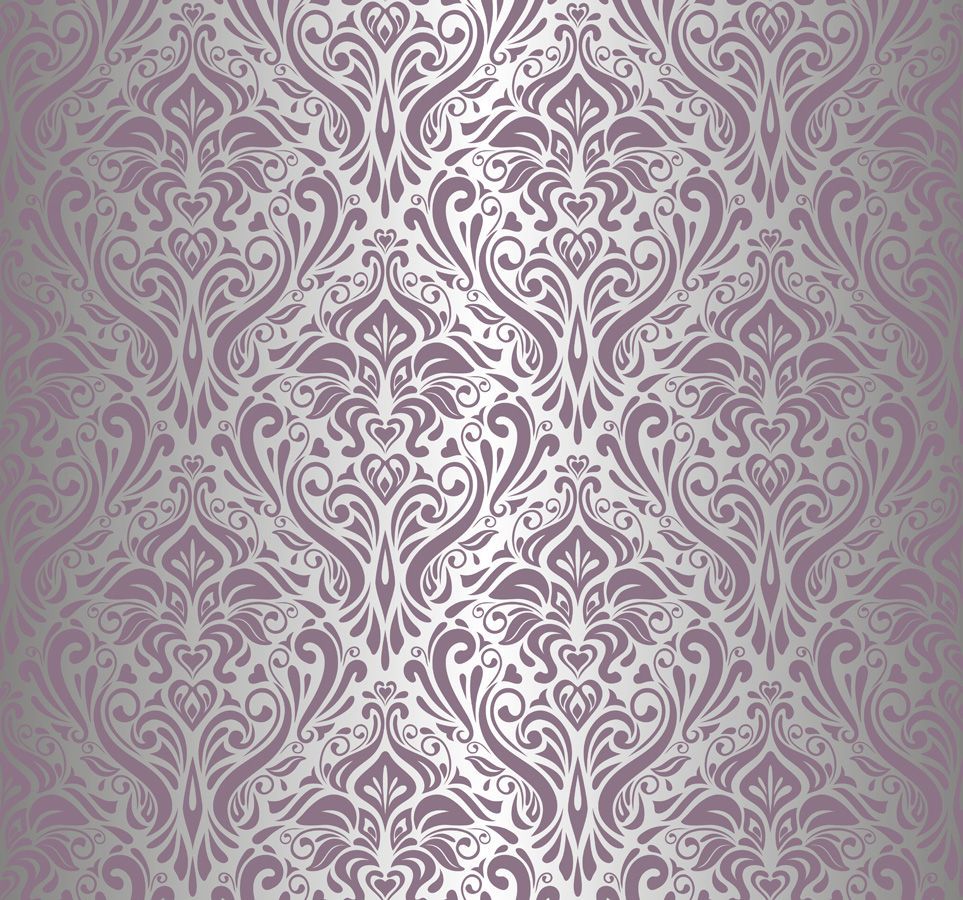 Plum and Silver Wallpaper
