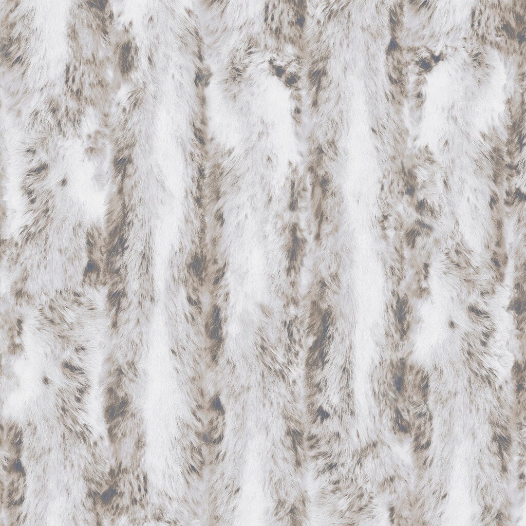 Chinchilla Fur Wallpaper, Faux Fur Texture in Brown, Taupe, Mushroom Bath & Beyond