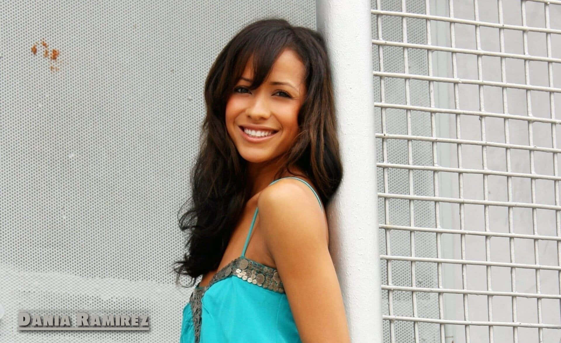 Download Dania Ramirez Smiling Stunningly in a Beautiful Photohoot Wallpaper