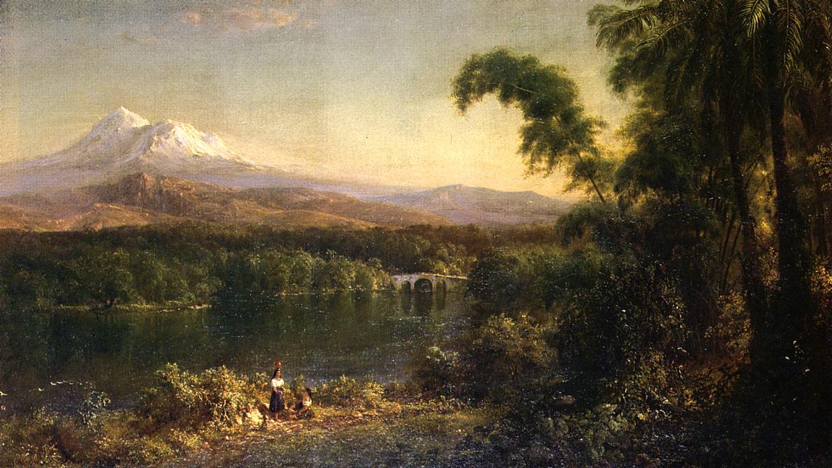 Figures in an Ecuadorian Landscape Frederic Edwin