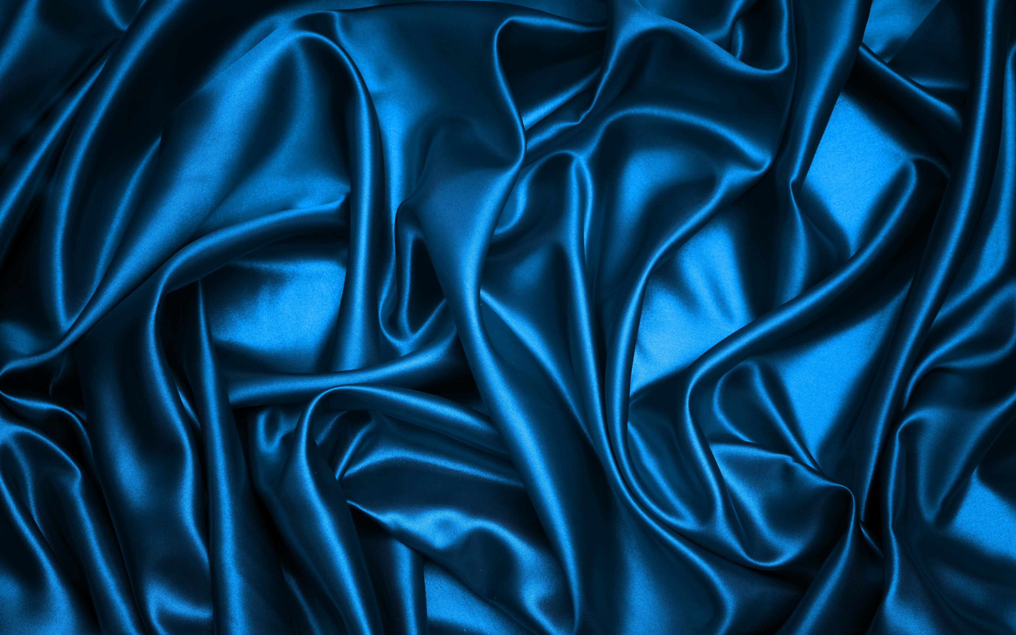 Blue Fabric Wallpaper