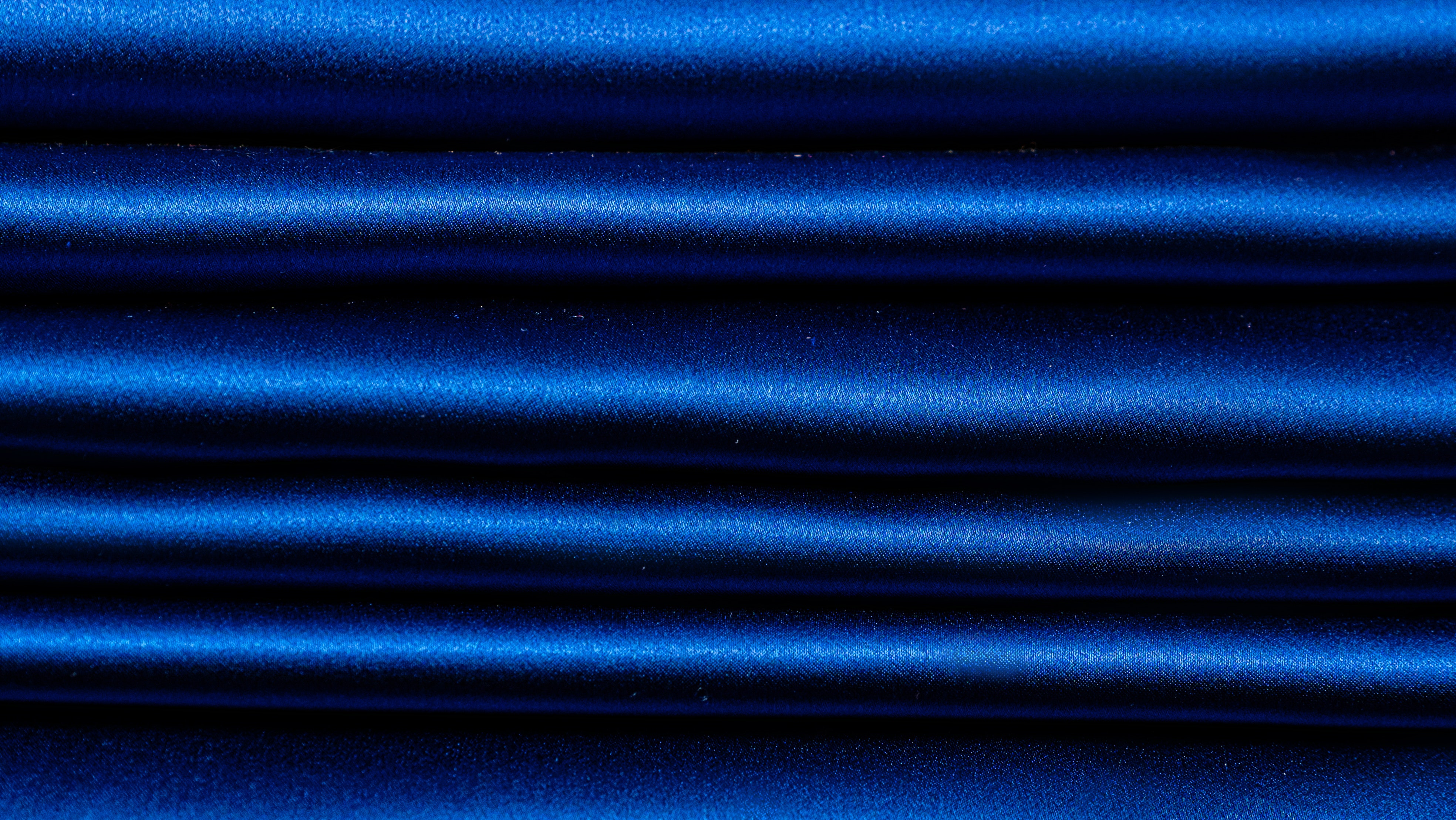 A Blue Silk Fabric Surface · Free