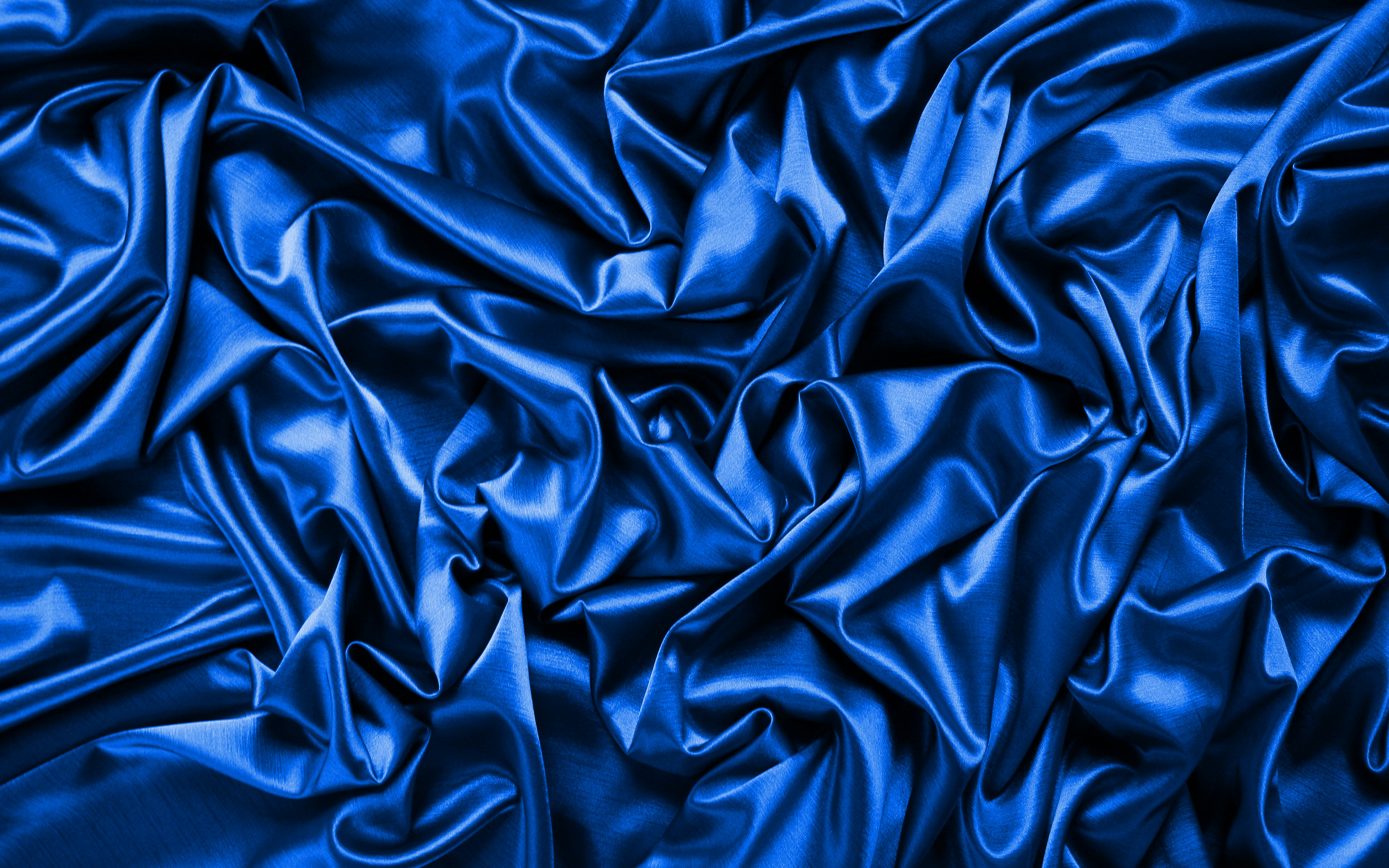 Download wallpaper blue satin background, 4k, silk textures, satin wavy background, blue background, satin textures, satin background, blue silk texture for desktop with resolution 3840x2400. High Quality HD picture wallpaper