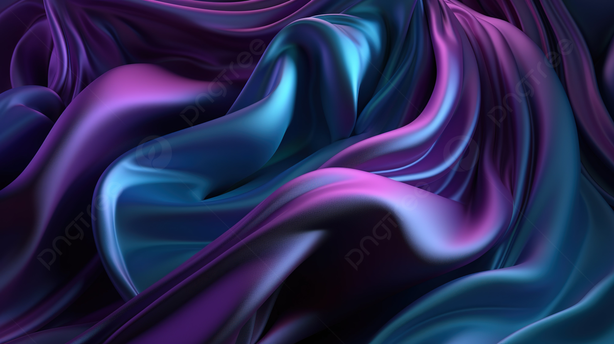 Gradient Blue And Purple Silk Fabric Background A Stunning 3D Render, Silk Fabric, Silk Cloth, Satin Background Image And Wallpaper for Free Download