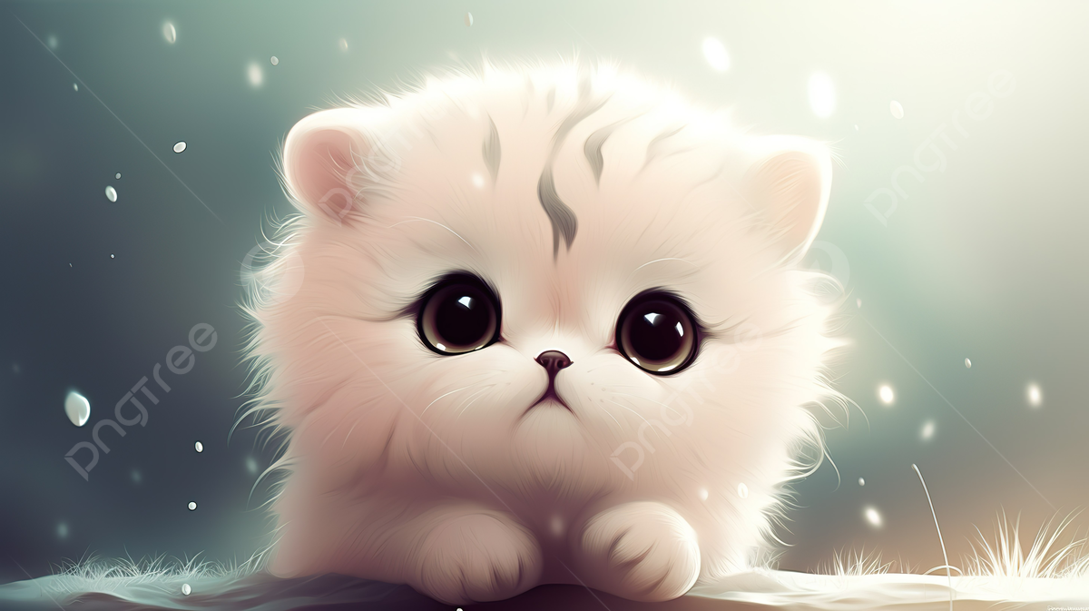 Cute White Kitten Wallpaper Background, Wallpaper Picture Cute Background Image And Wallpaper for Free Download