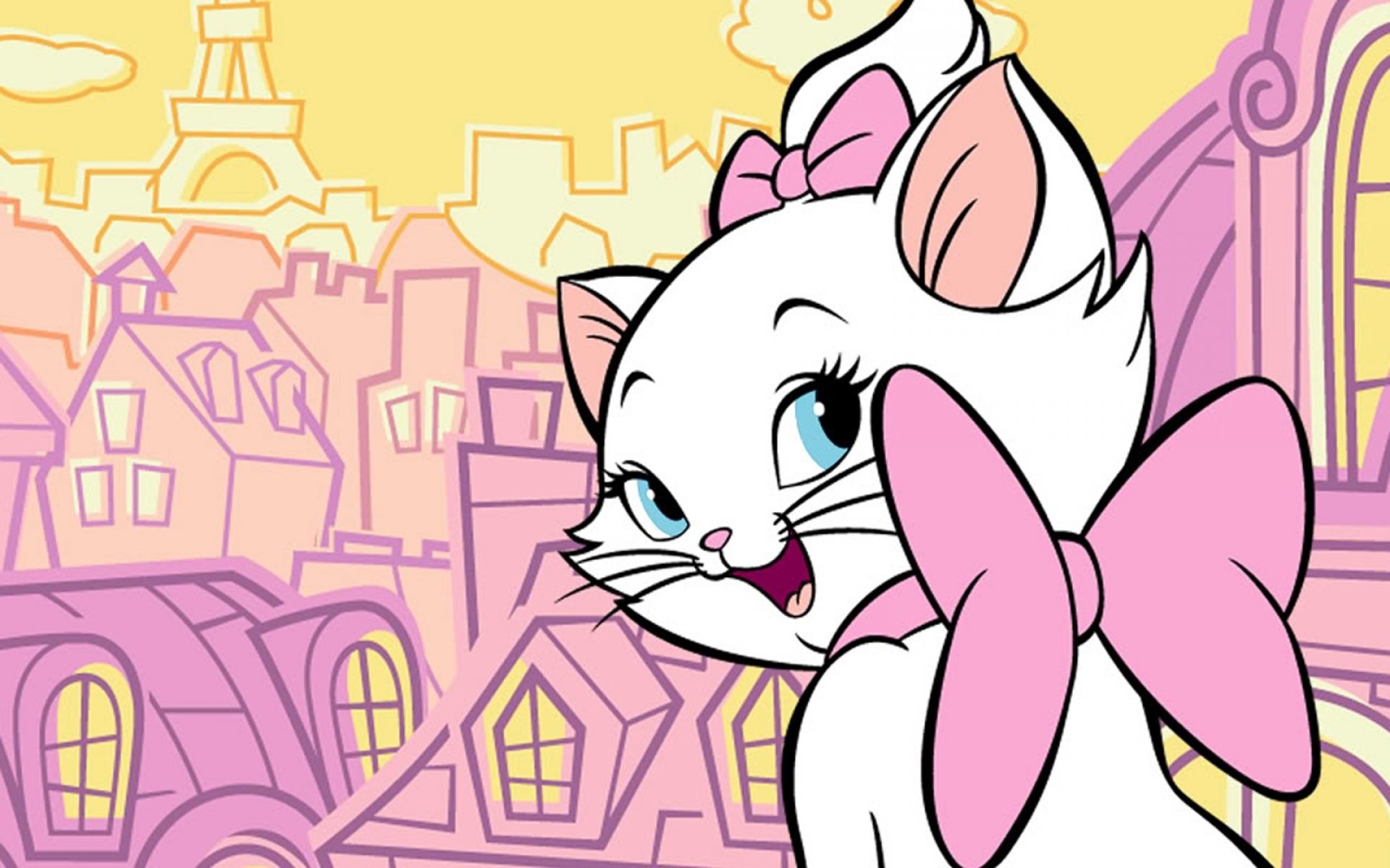 Wallpaper, 1920x1200 px, animation, Aristocats, cartoon, cat, cats, Disney, family, kitten, the 1920x1200
