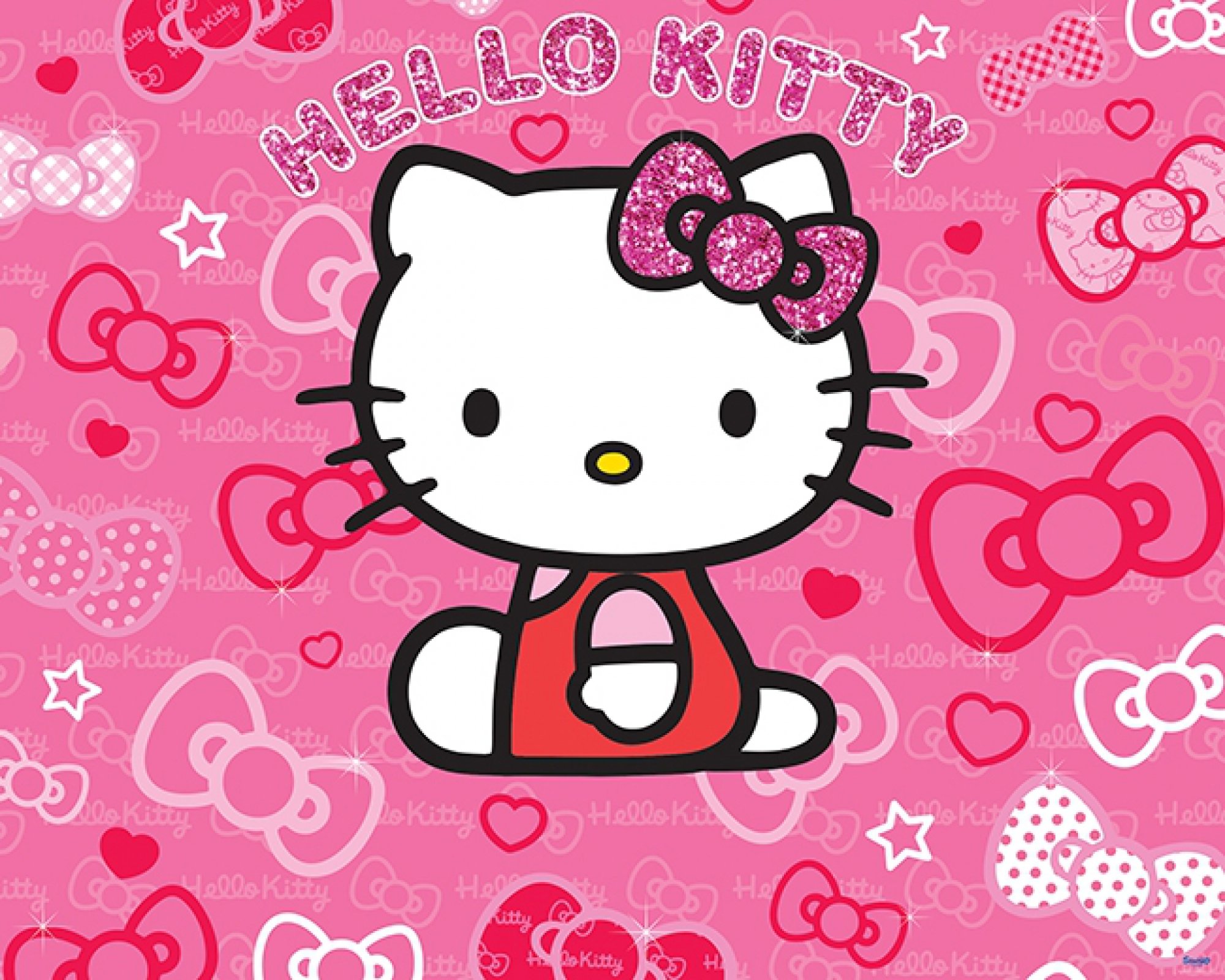 Wallpaper, 1hkitty, 2000x1600 px, cartoon, cat, cats, comics, game, girl, girls, hello, kitten, Kitty, white 2000x1600
