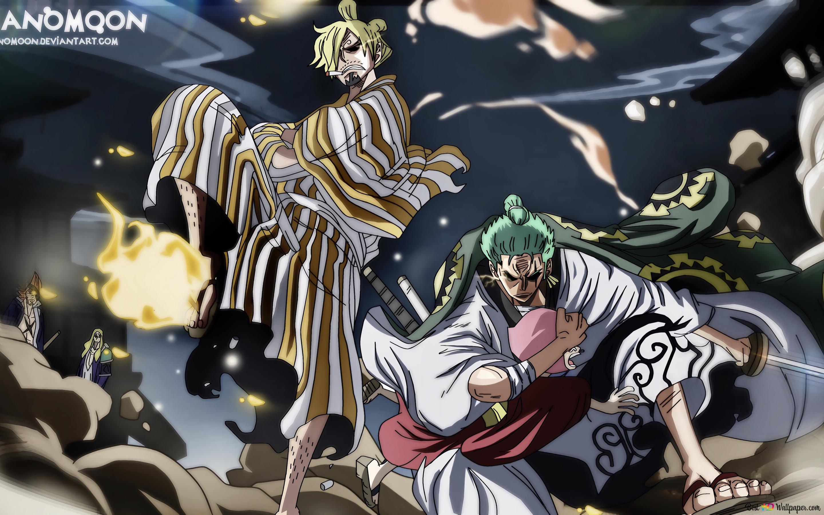 Zoro & Sanji Saves Toko 4K wallpaper download