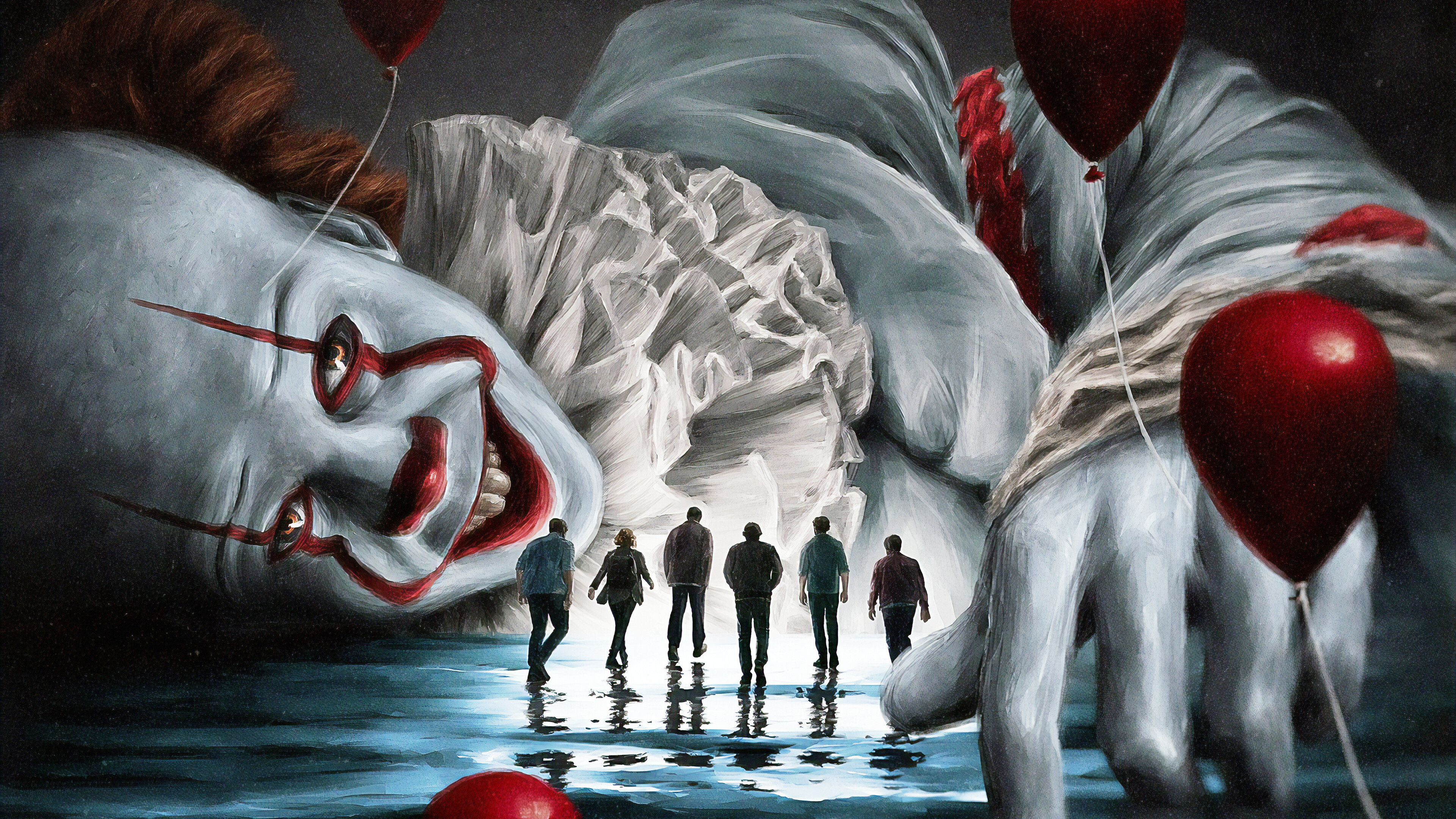 It Chapter 2, Characters, Pennywise, Red Balloon, 4K Gallery HD Wallpaper
