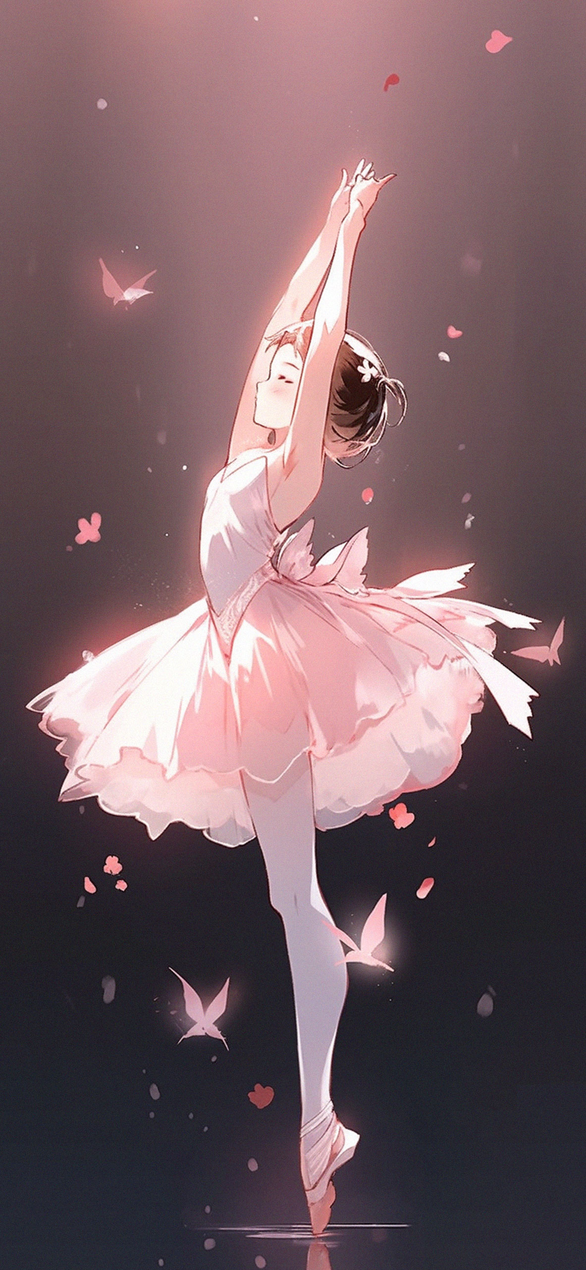 Cute Ballerina Girl Anime Wallpaper
