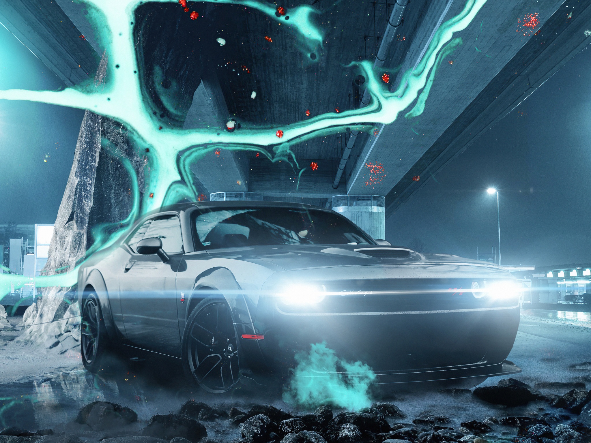 Wallpaper 4k Dodge Challenger Srt Energy 4k Wallpaper
