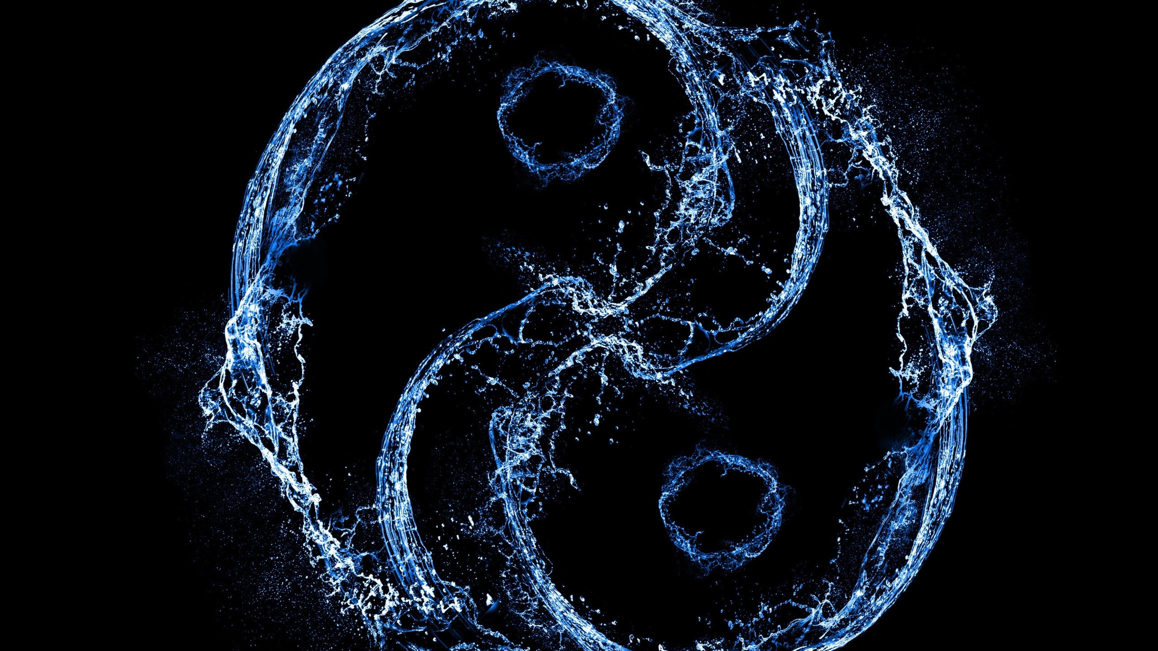 The Yin and Yang of Water and Energy HD Wallpaper 4K Ultra HD
